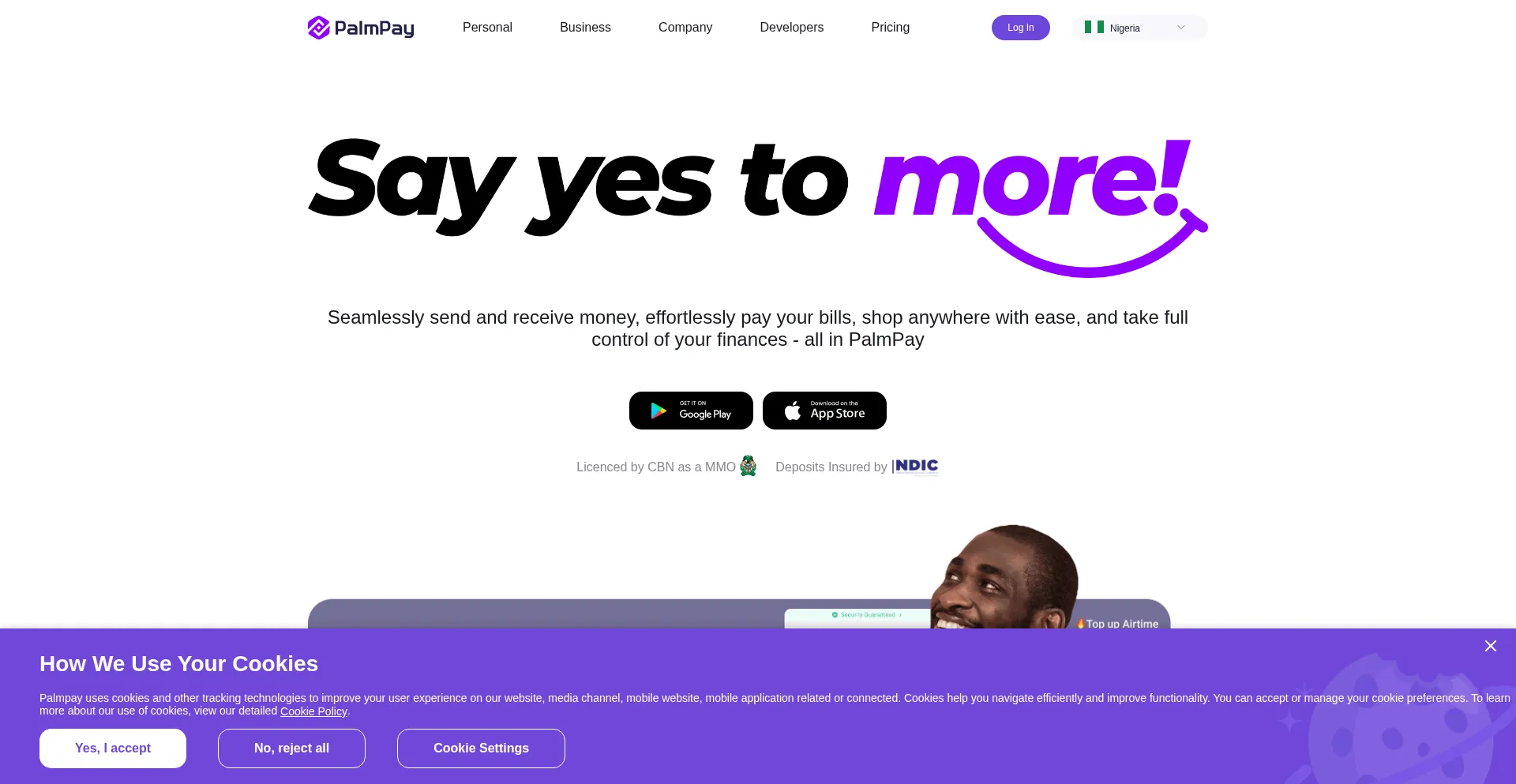 Palmpay.com Screenshot