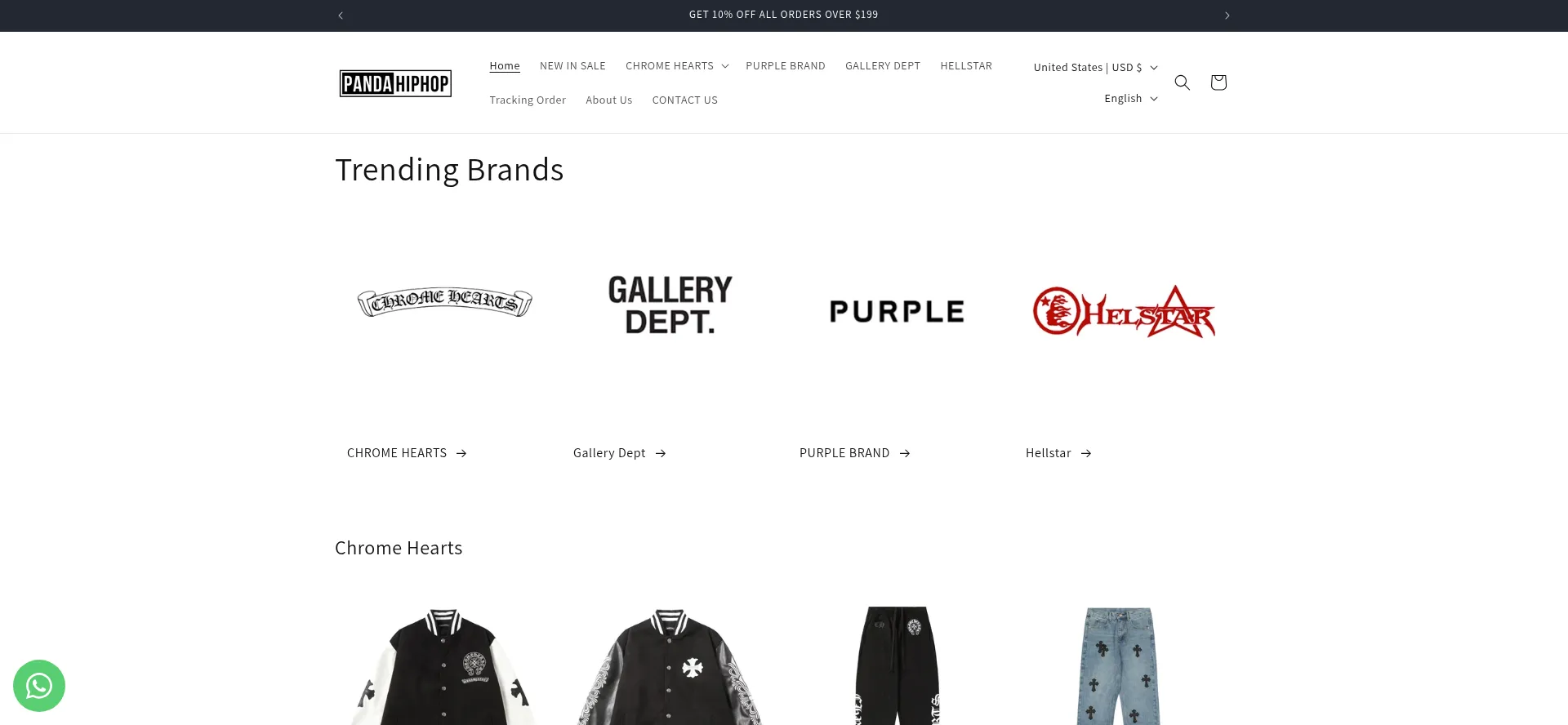 Website screenshot of Pandahiphops.com