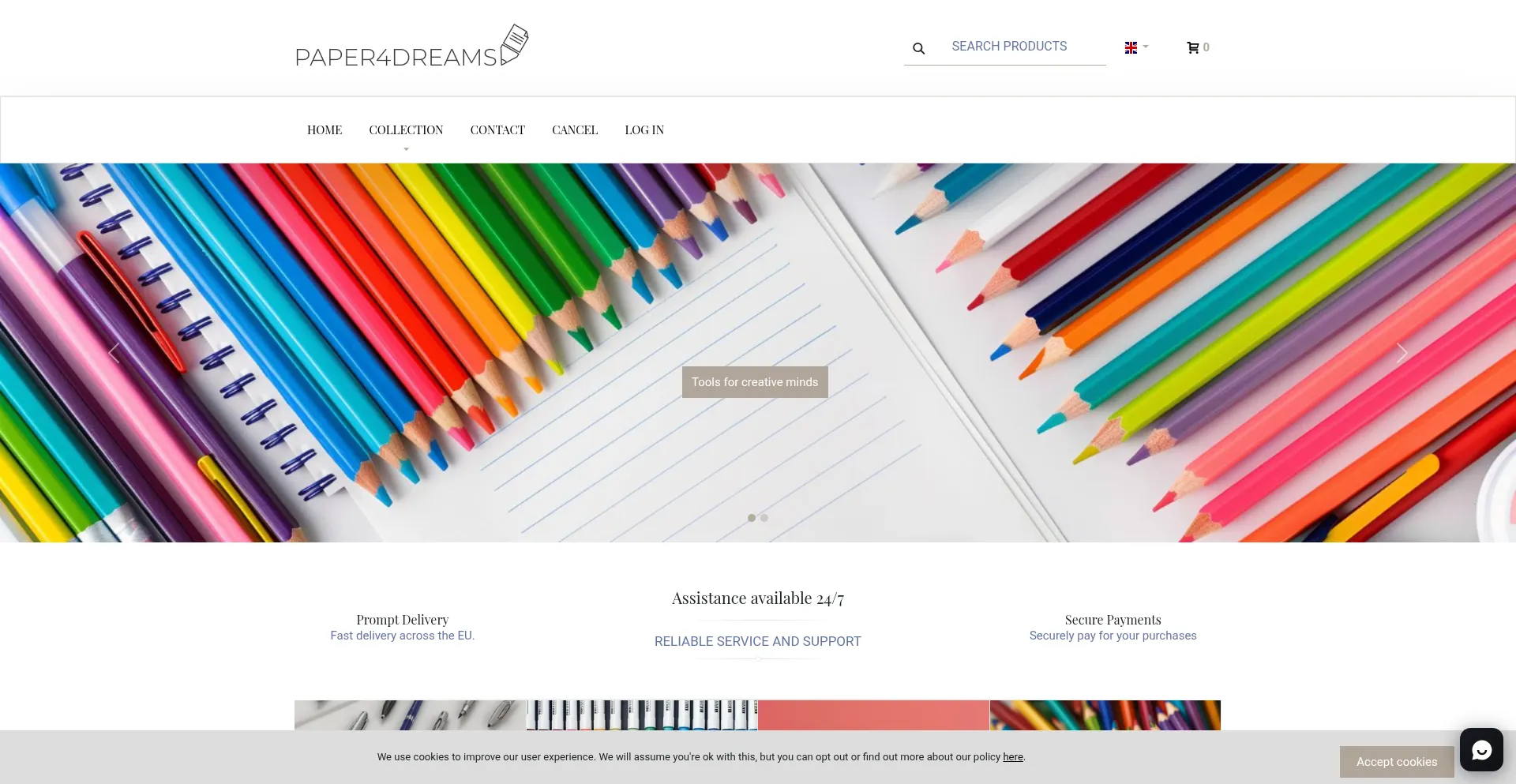 Paper4dreams.com Screenshot