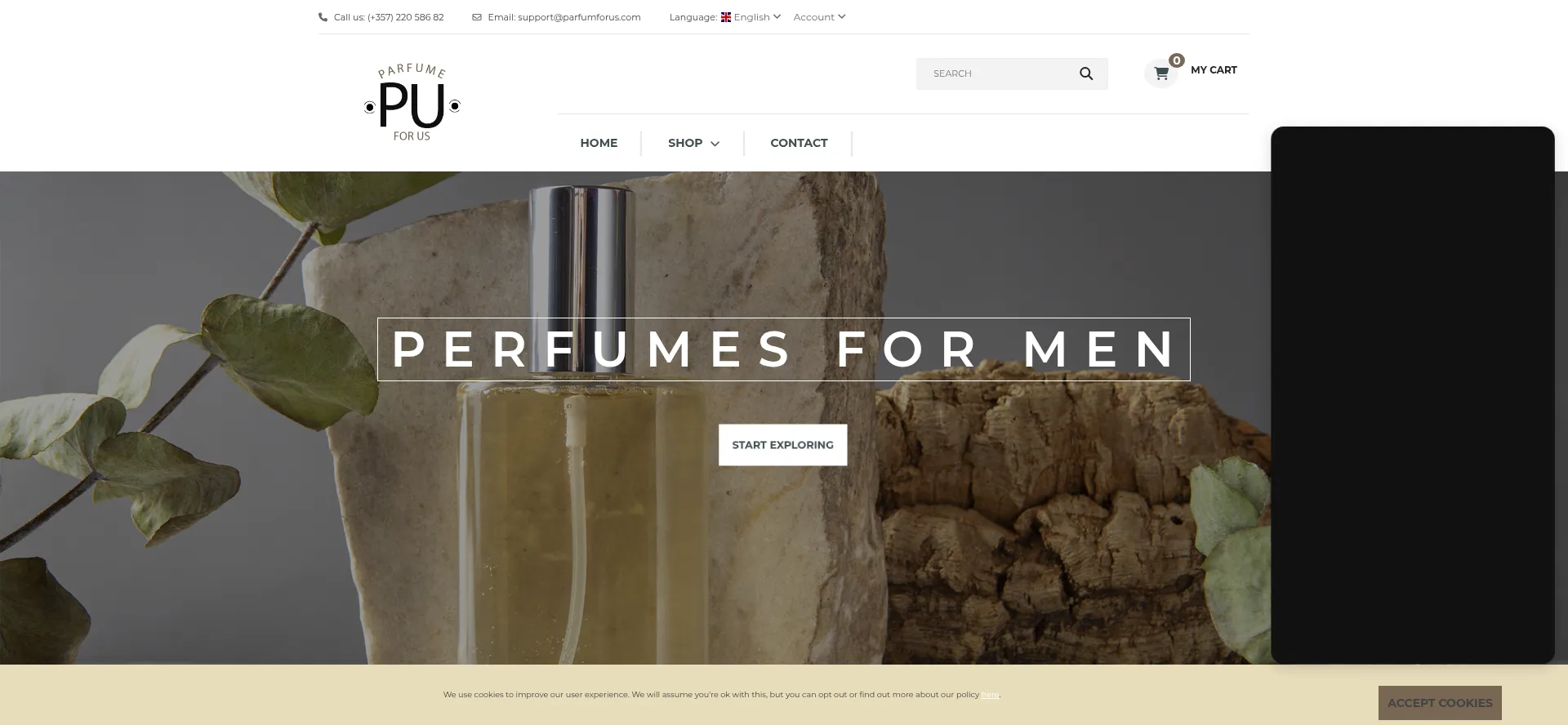 Website screenshot of Parfumforus.com