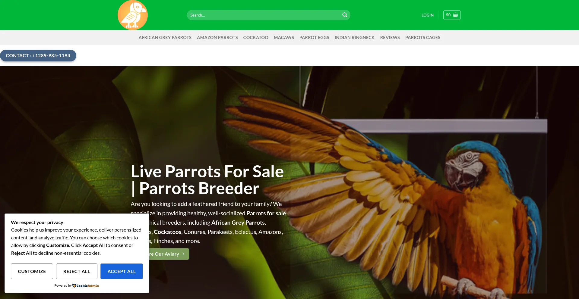 Parrotsforsale.ca