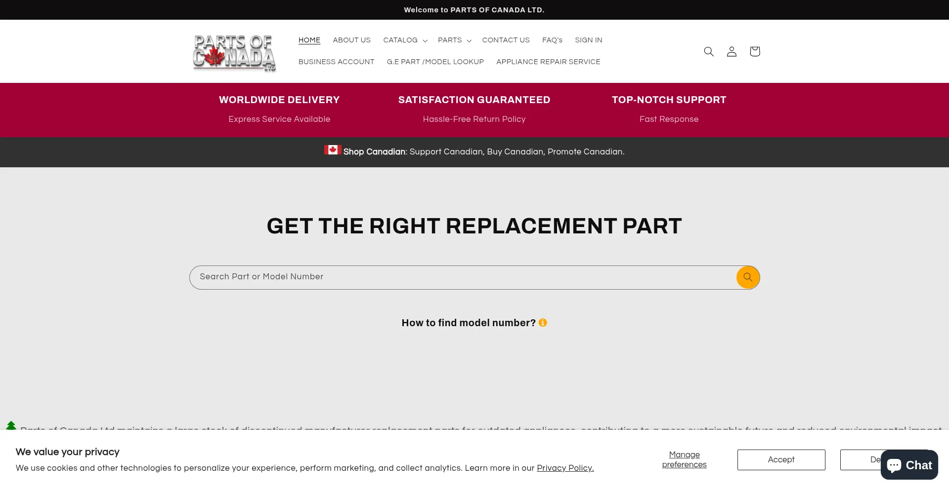 Partsofcanada.com é Seguro e Confiável?