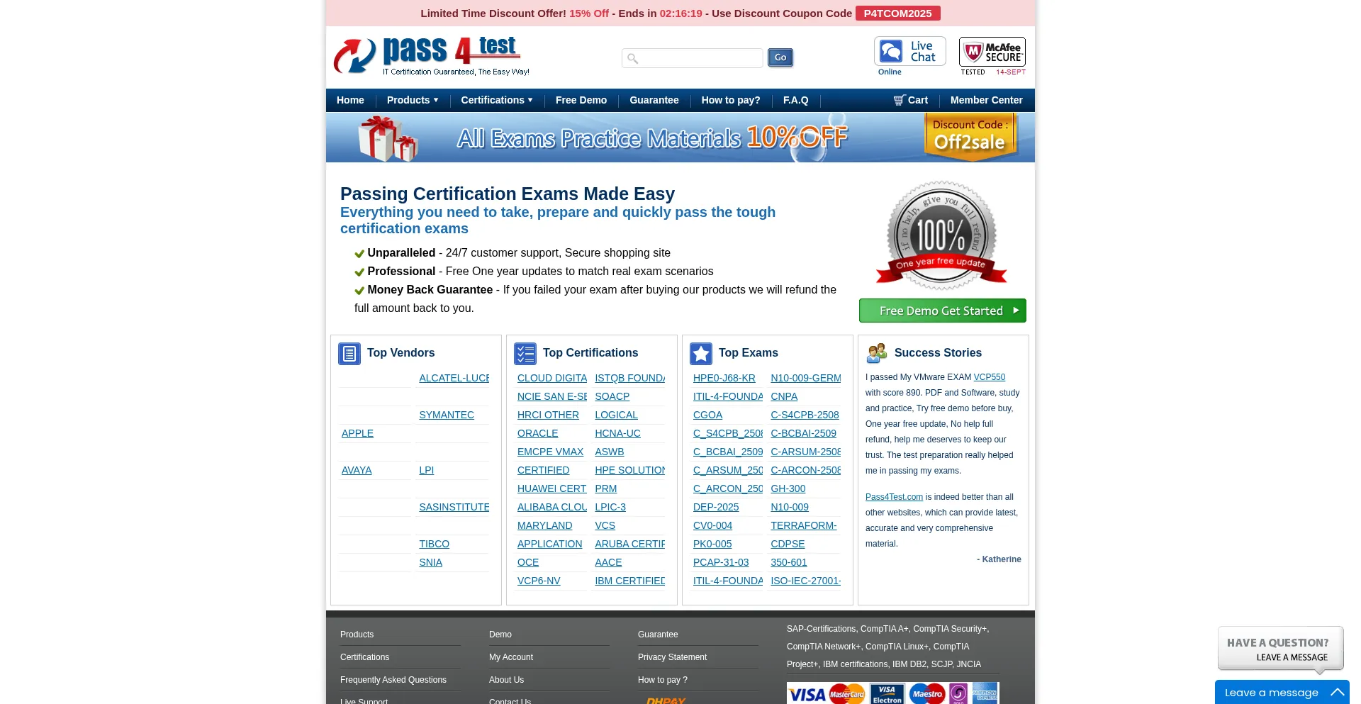 Pass4test.com é Seguro e Confiável?