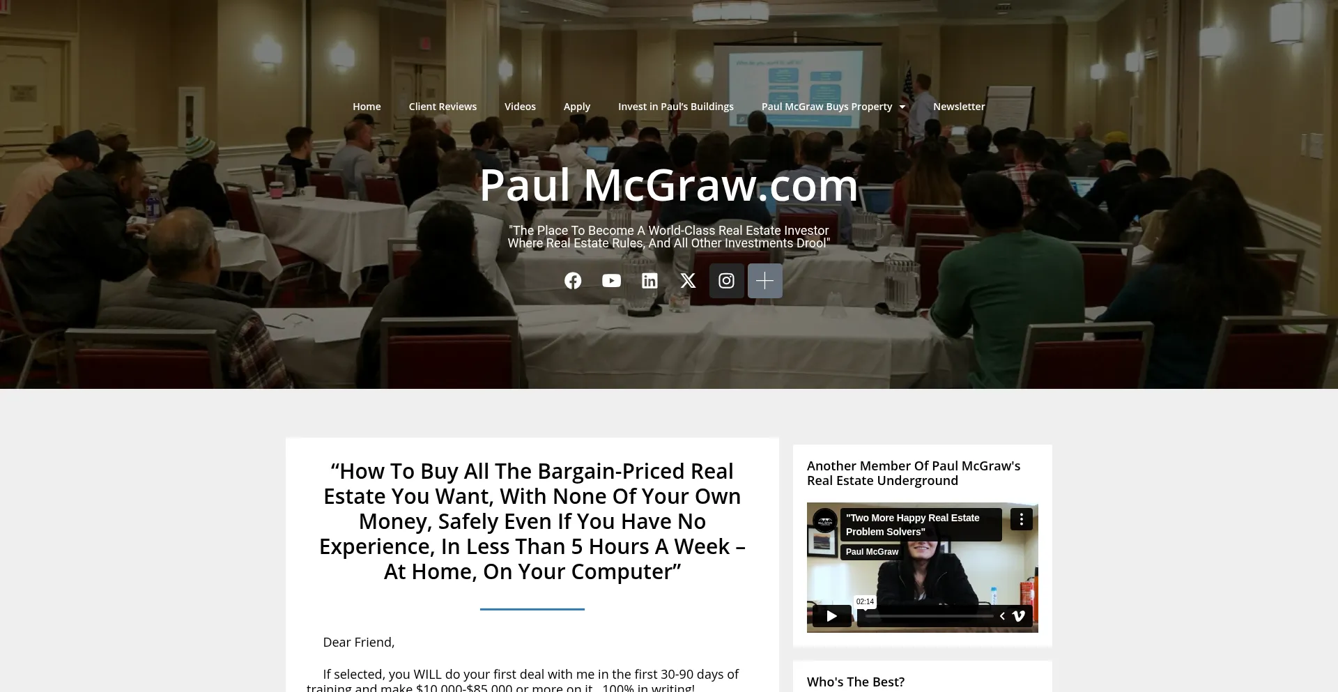 Paulmcgraw.com