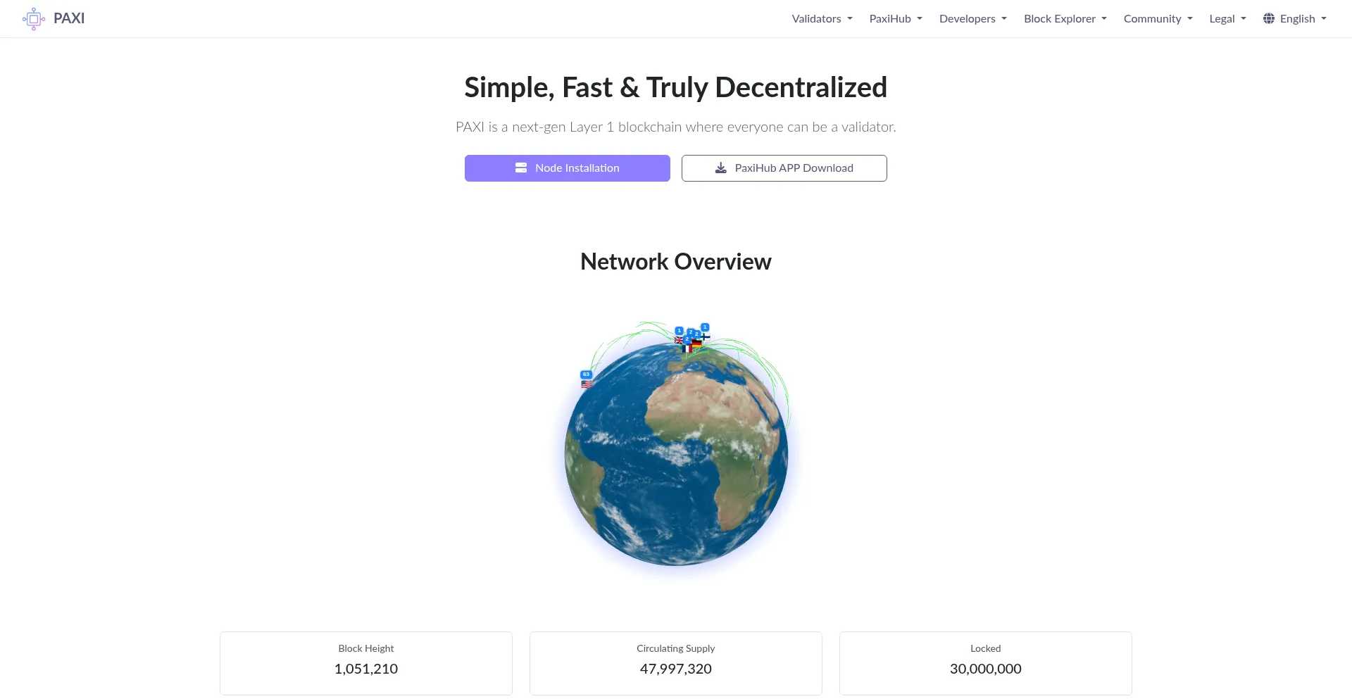 Paxinet.io Screenshot