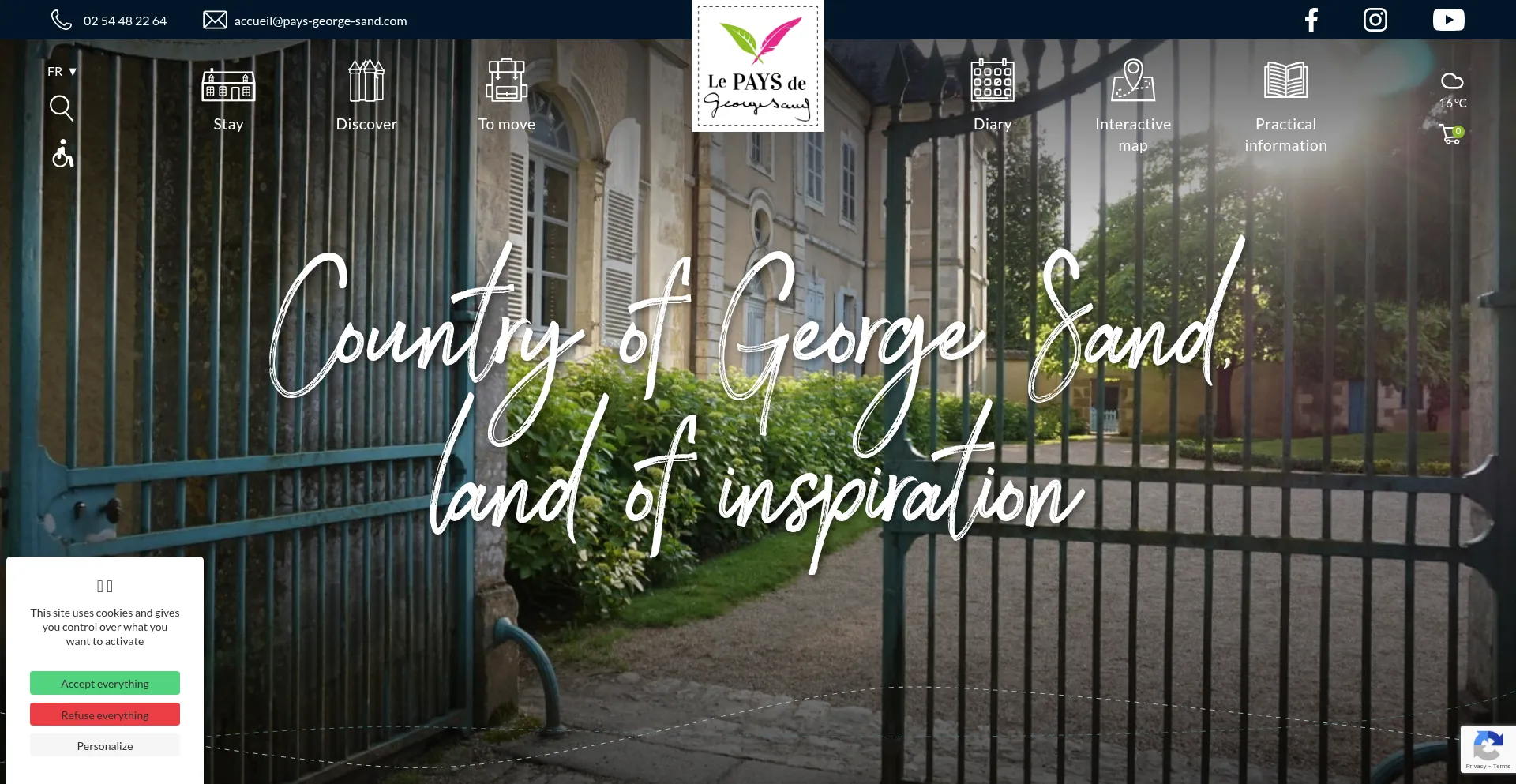 Website screenshot of Pays-george-sand.com