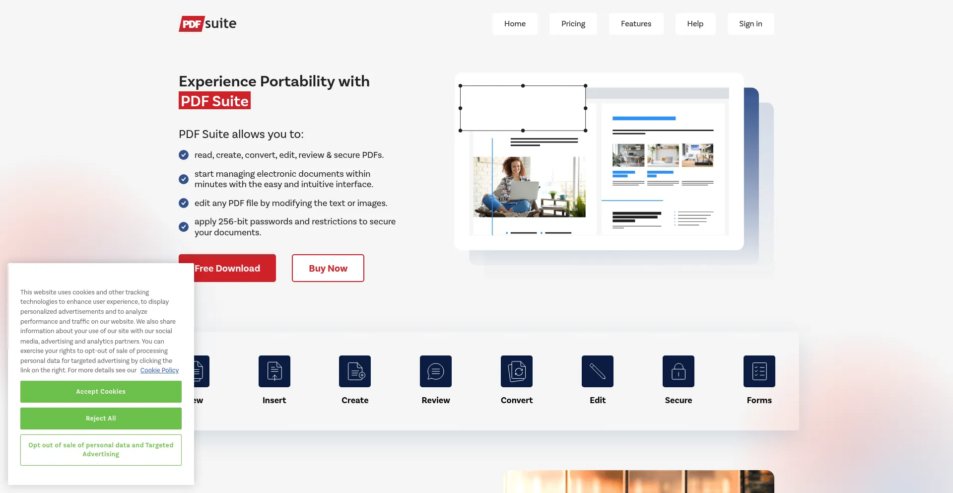 Pdf-suite.com Screenshot