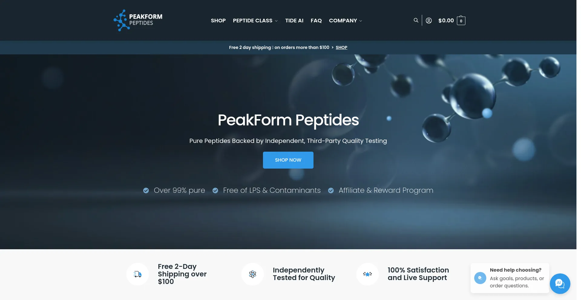 Peakformpeptides.com
