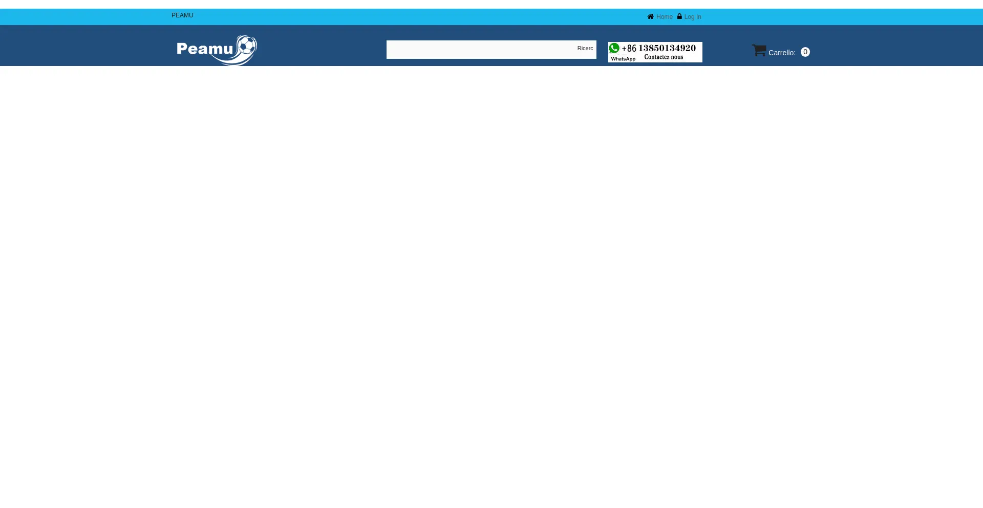 Website screenshot of Peamu.it