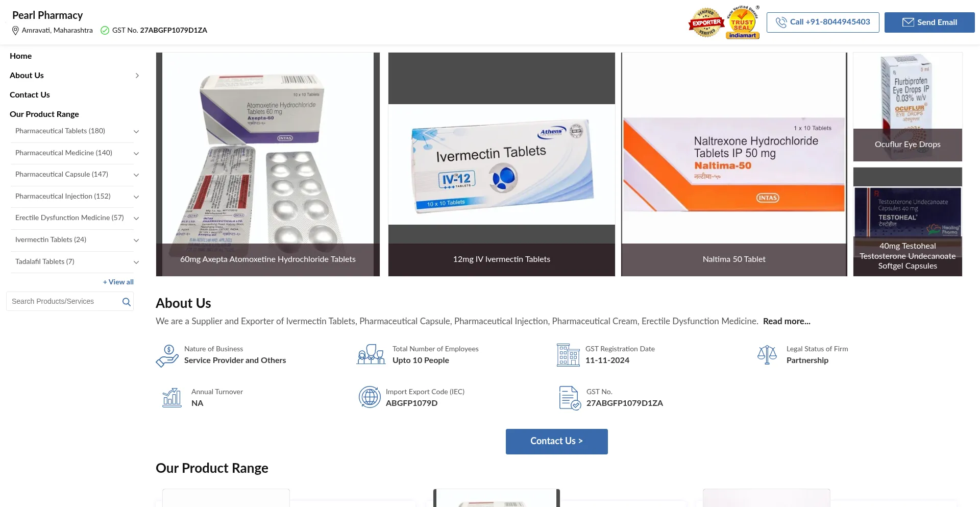 Pearlpharmacyindia.in é Seguro e Confiável?