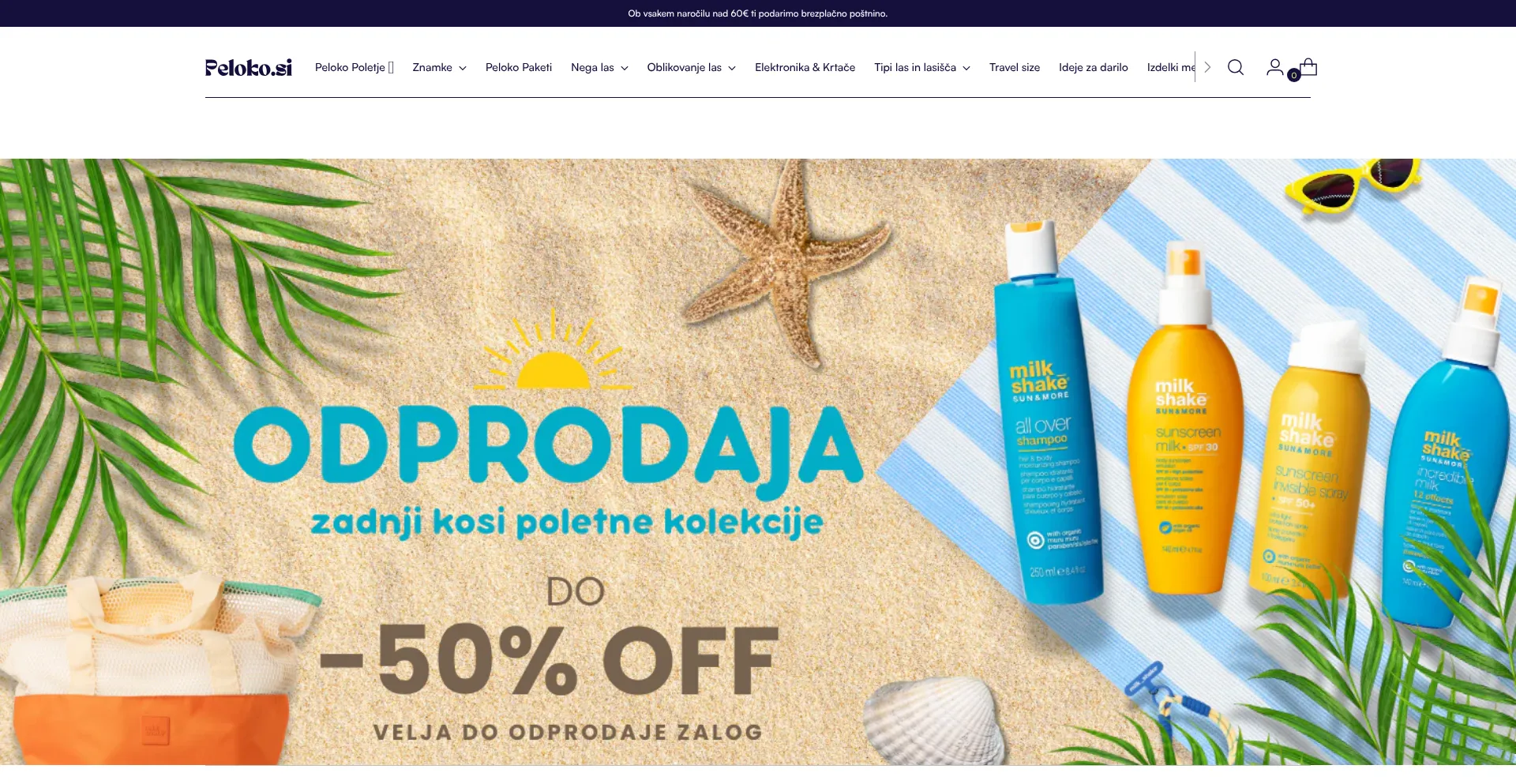 Website screenshot of Peloko.si