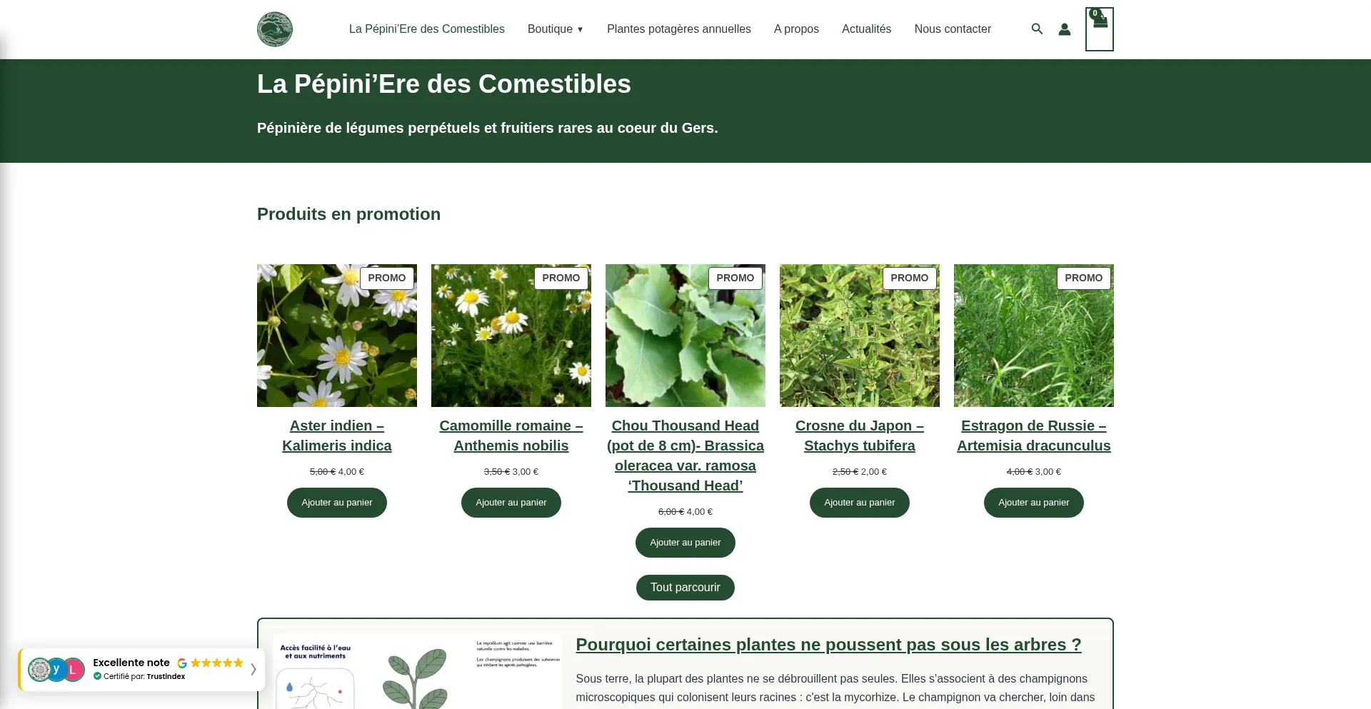Pepinieredescomestibles.fr
