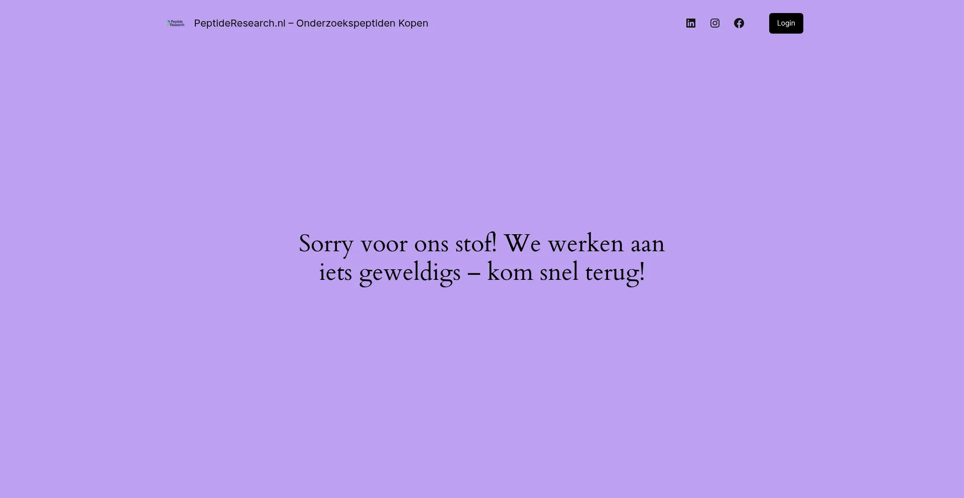 Peptideresearch.nl Screenshot
