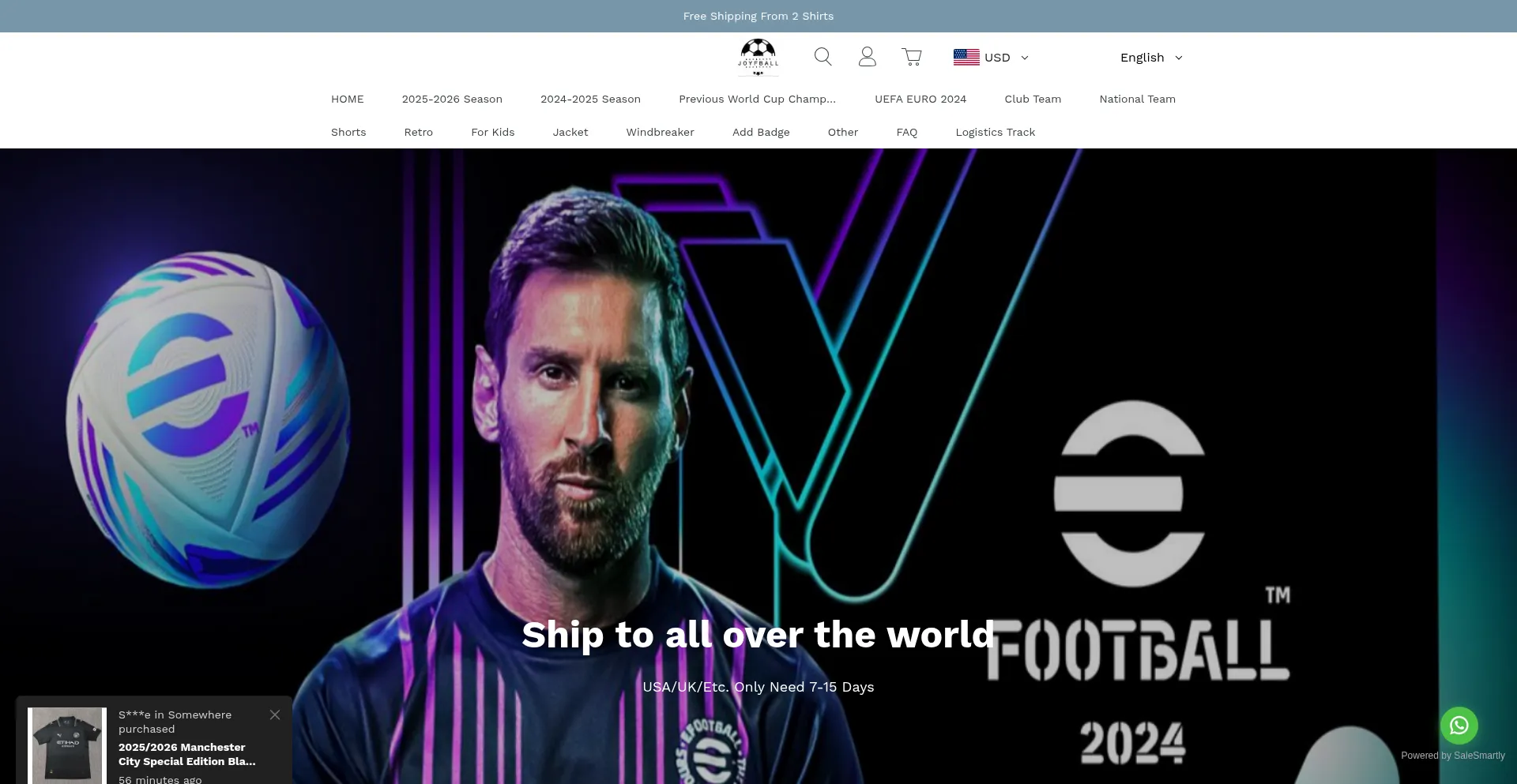 Website screenshot of Perfectftball.com