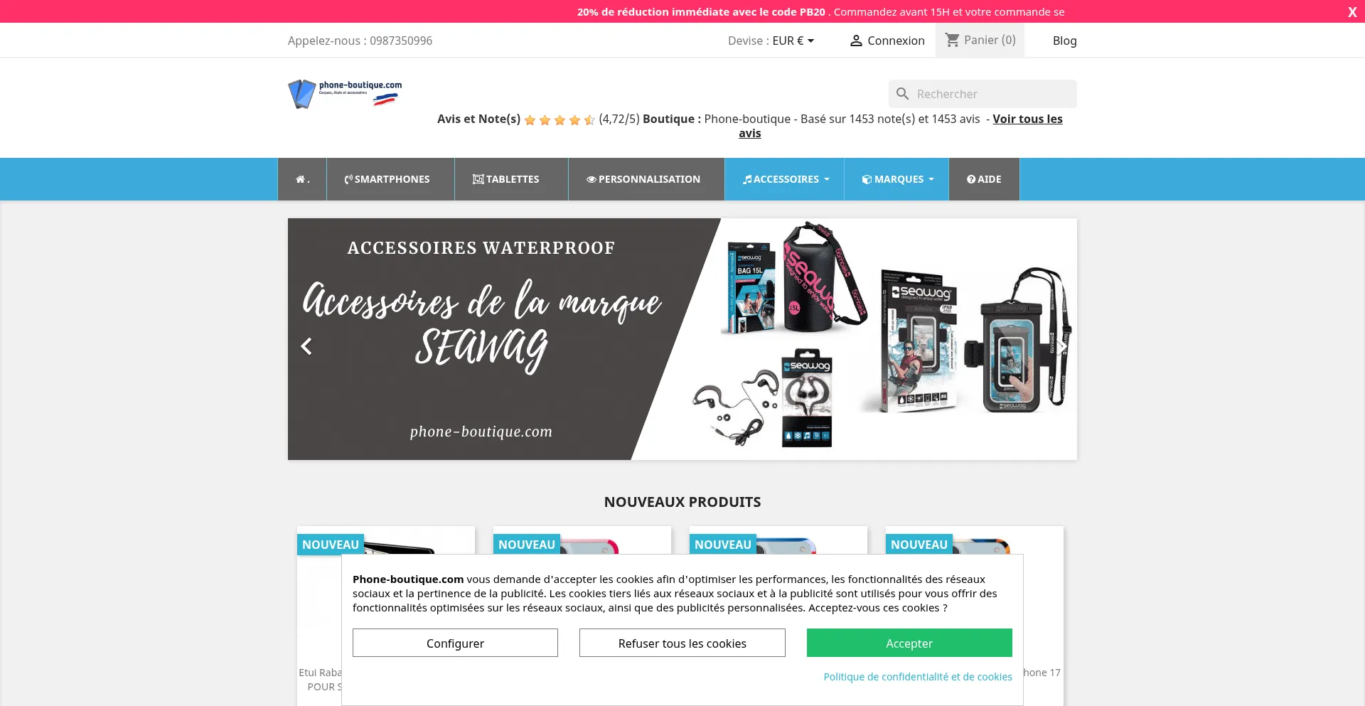 Phone-boutique.com Screenshot