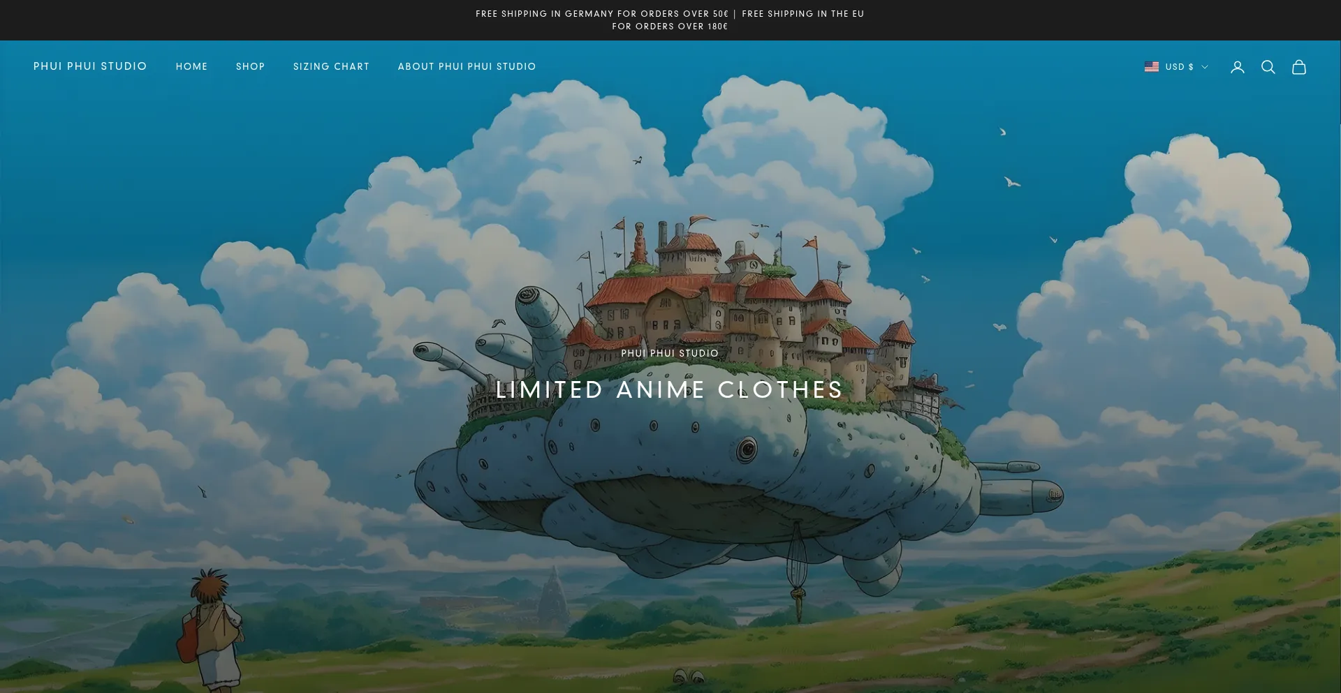 Website screenshot of Phuiphuistudio.com