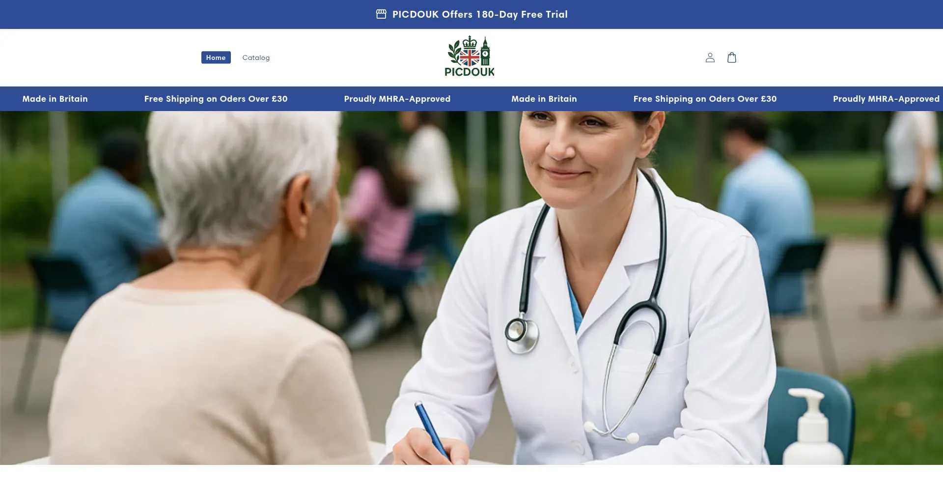 Website screenshot of Picdouk.com