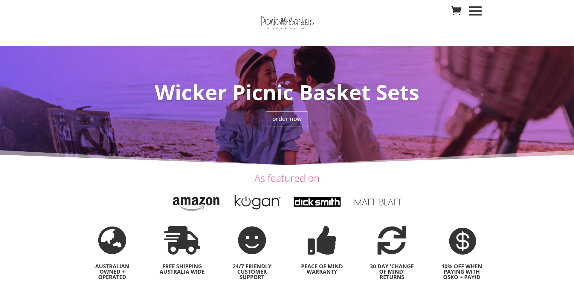 Picnicbasketsaustralia.com.au