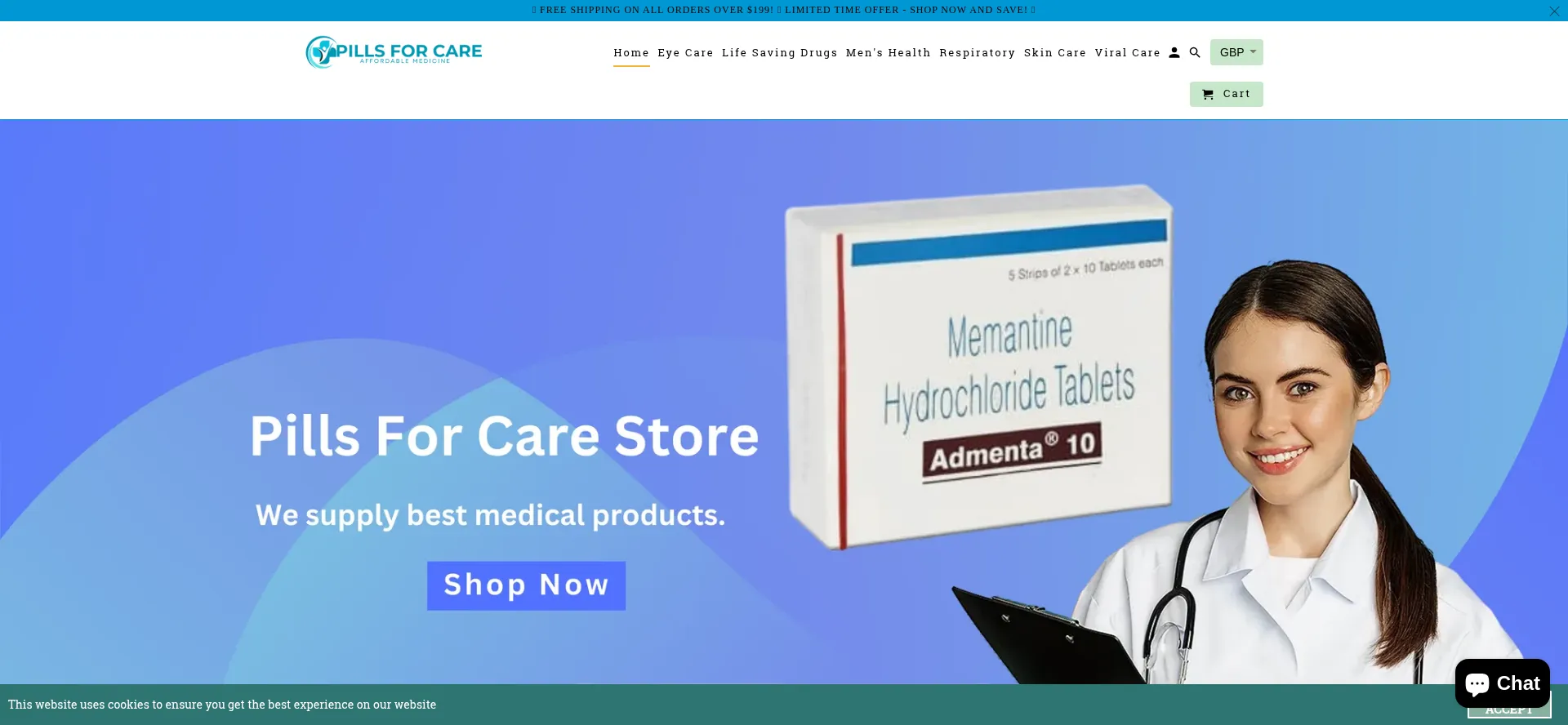 Pillsforcarestore.com