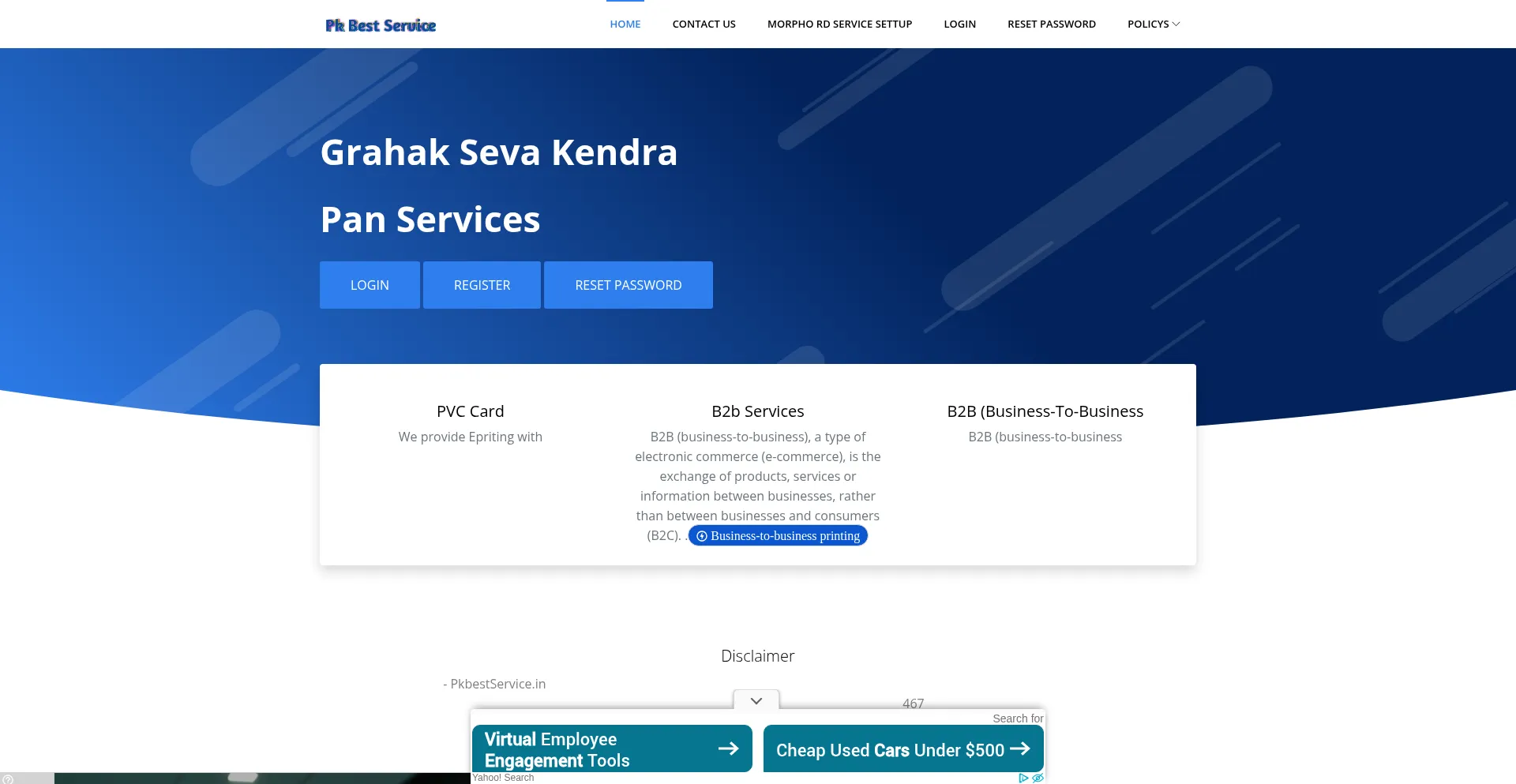 Pkbestservice.in é Seguro e Confiável?
