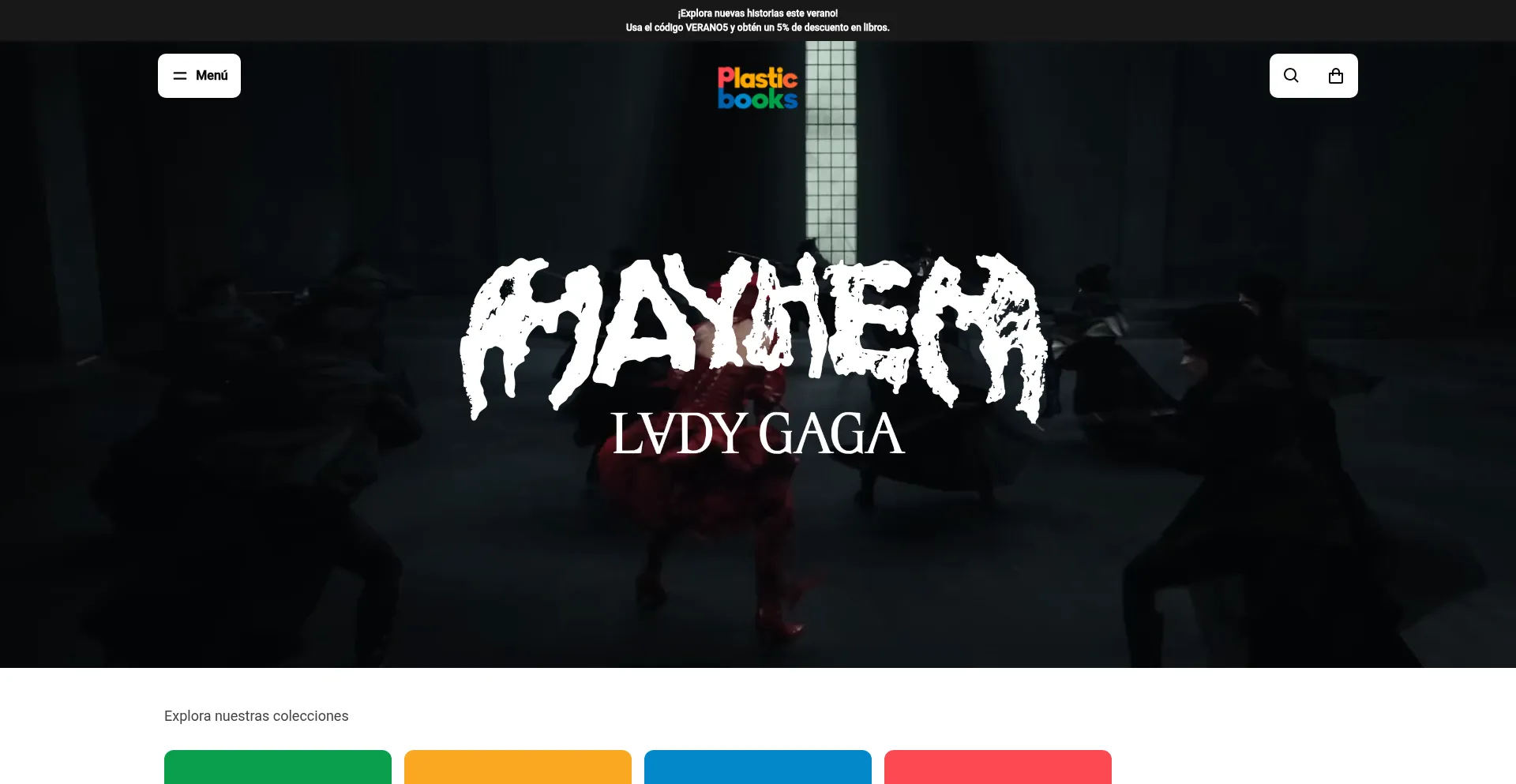 Website screenshot of Plastic-books.com