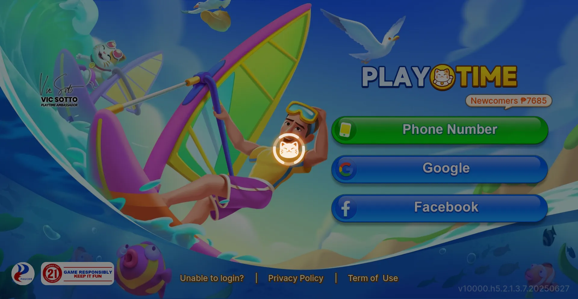 Website screenshot of Playtime.com.ph