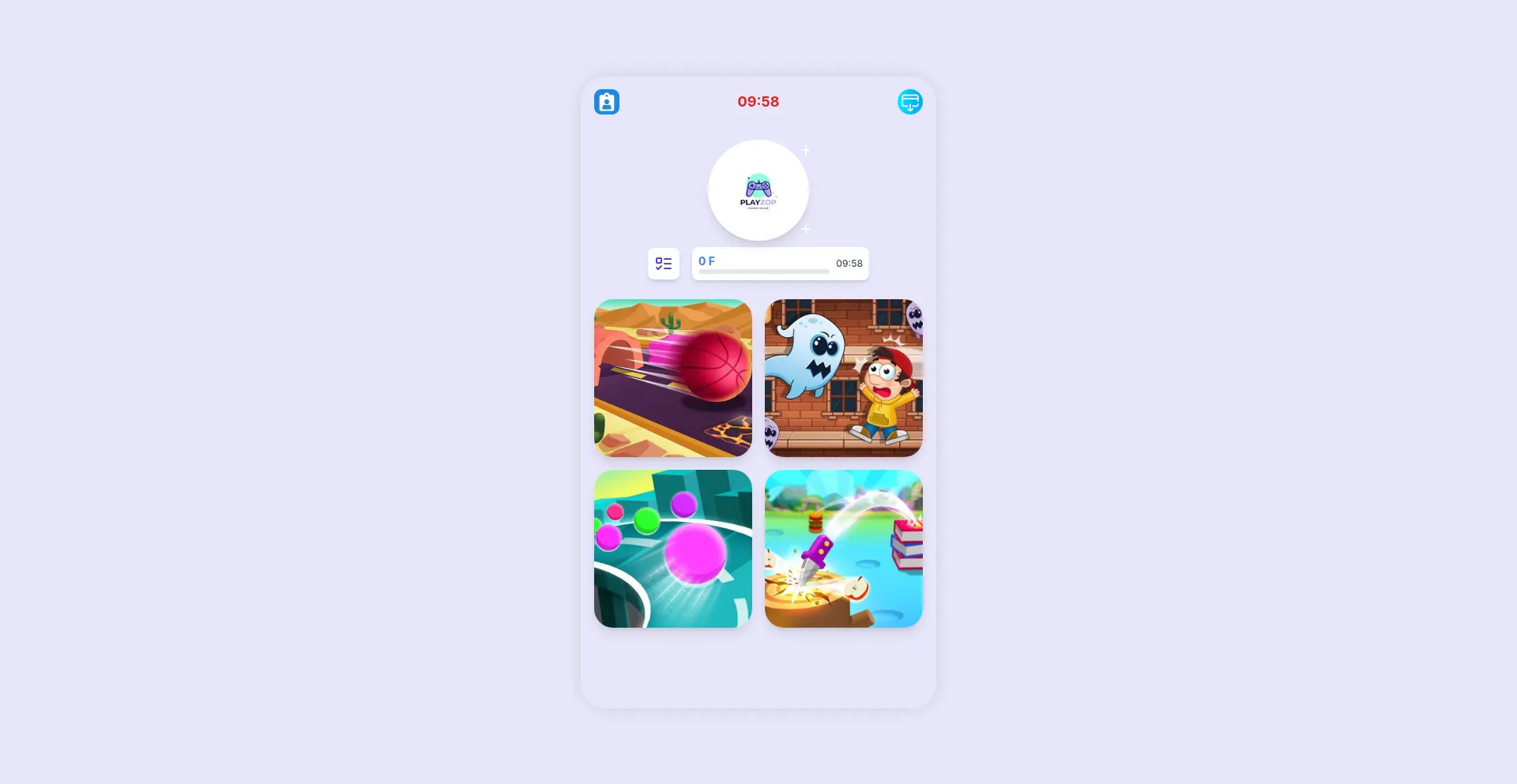 Website screenshot of Playzop.org