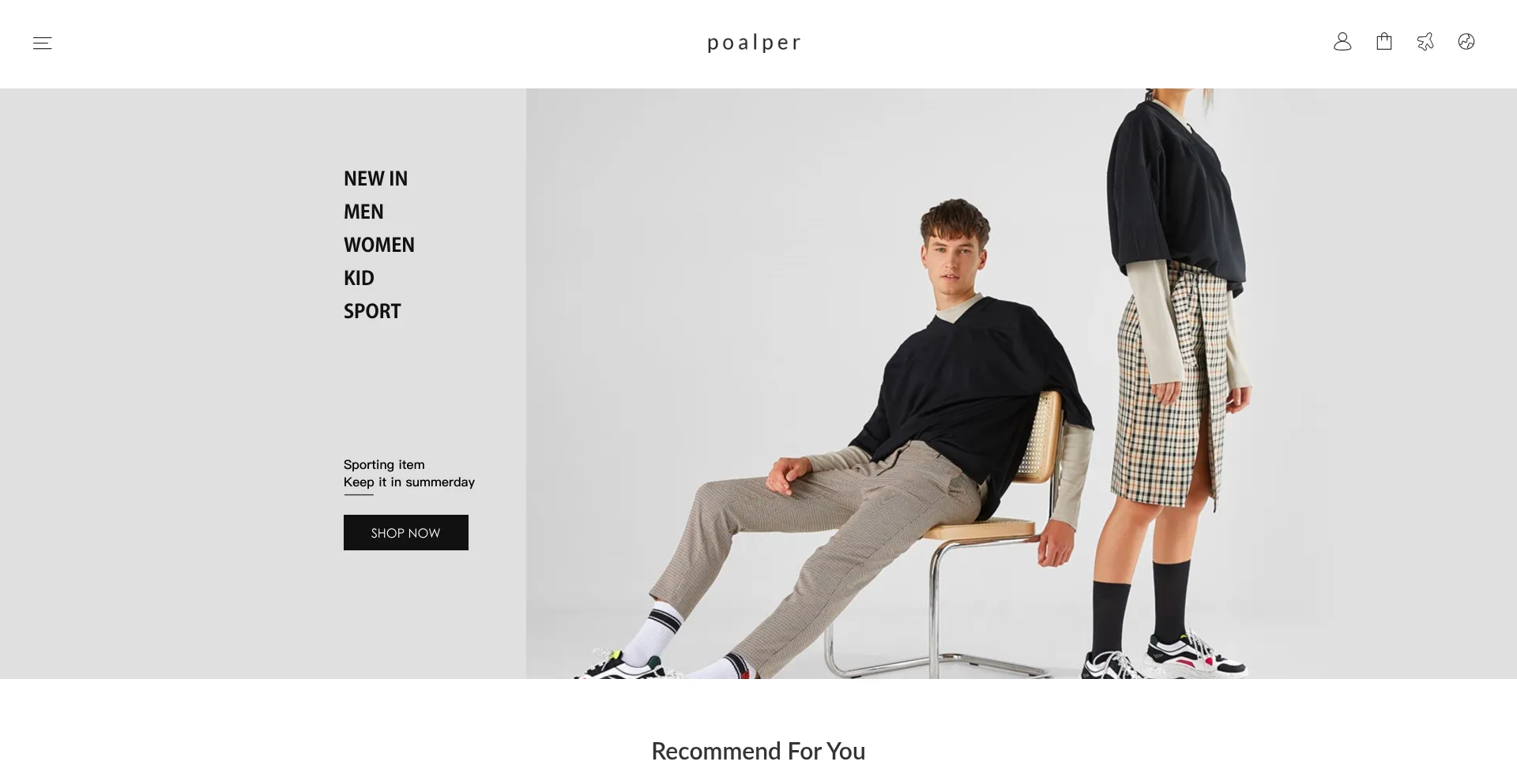 Website screenshot of Poalper.com