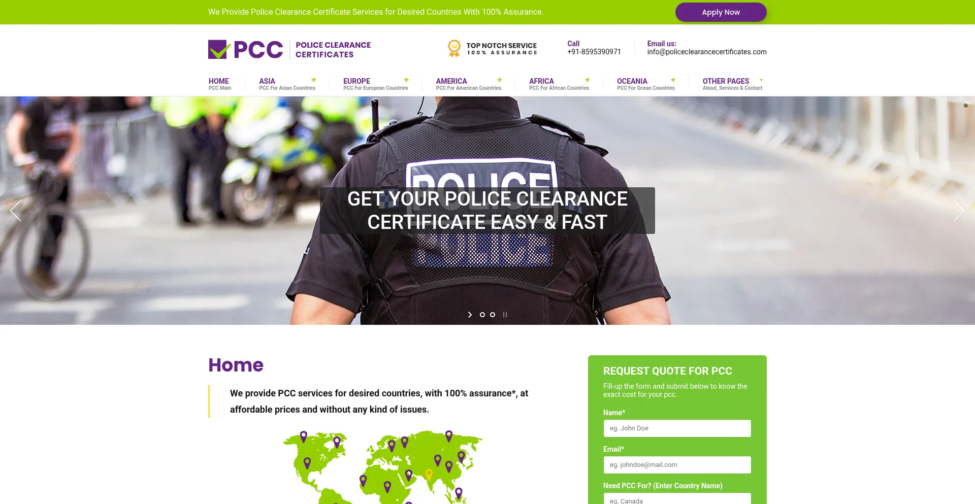 Policeclearancecertificates.com é Seguro e Confiável?