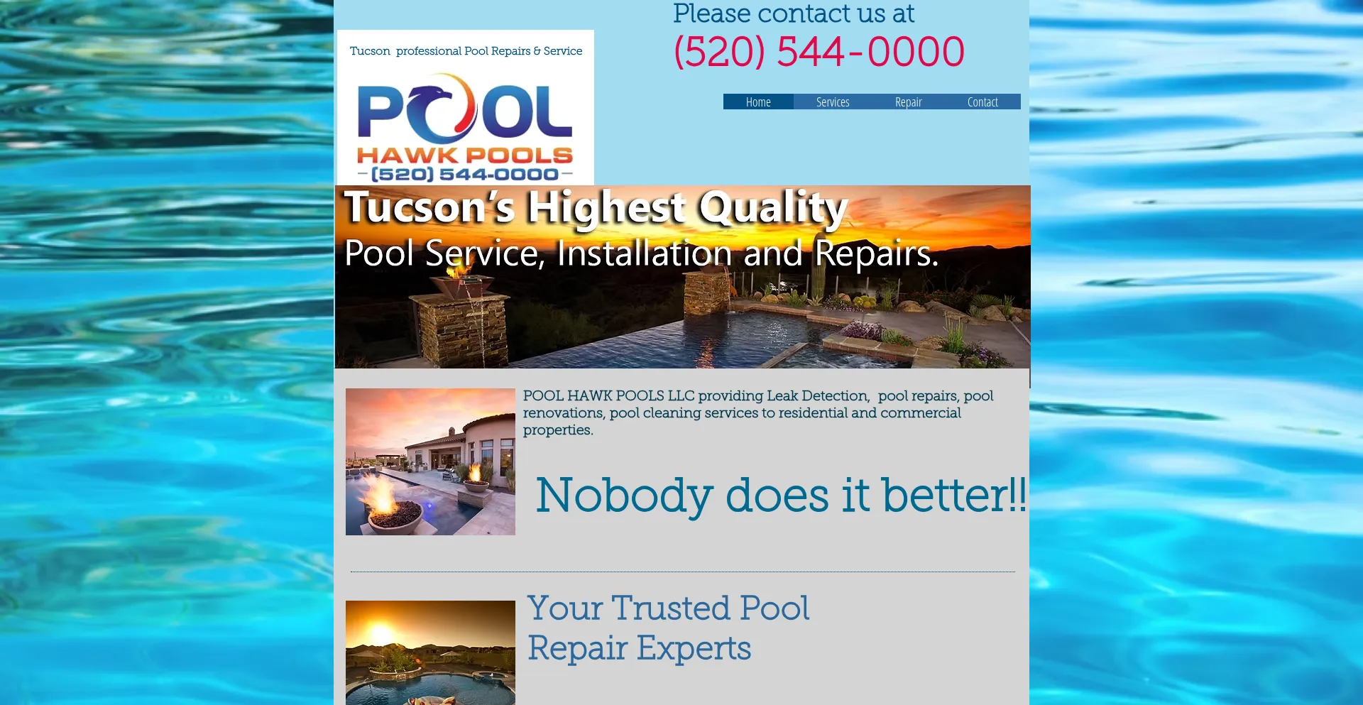 Poolhawkaz.com Screenshot