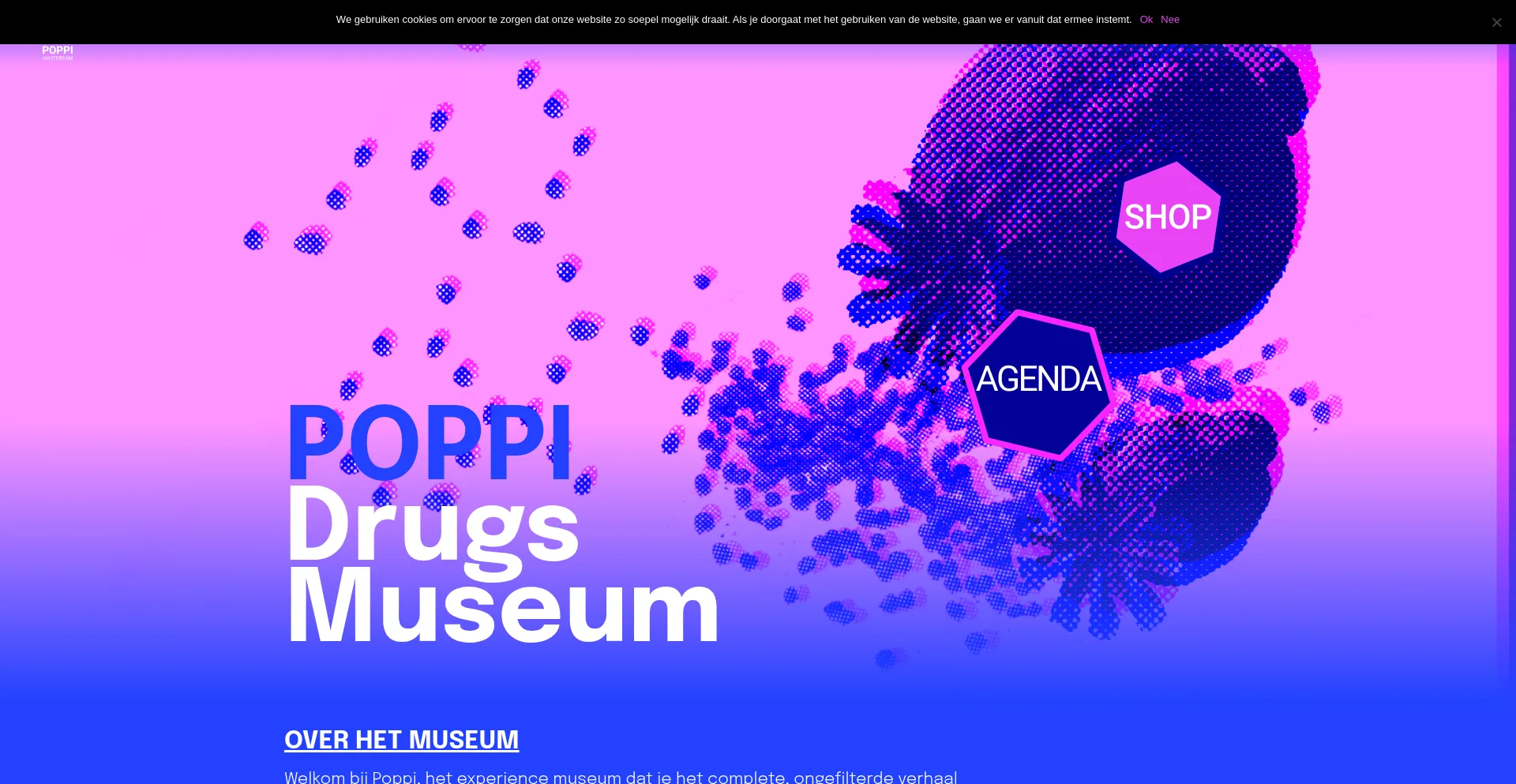 Website screenshot of Poppi.amsterdam