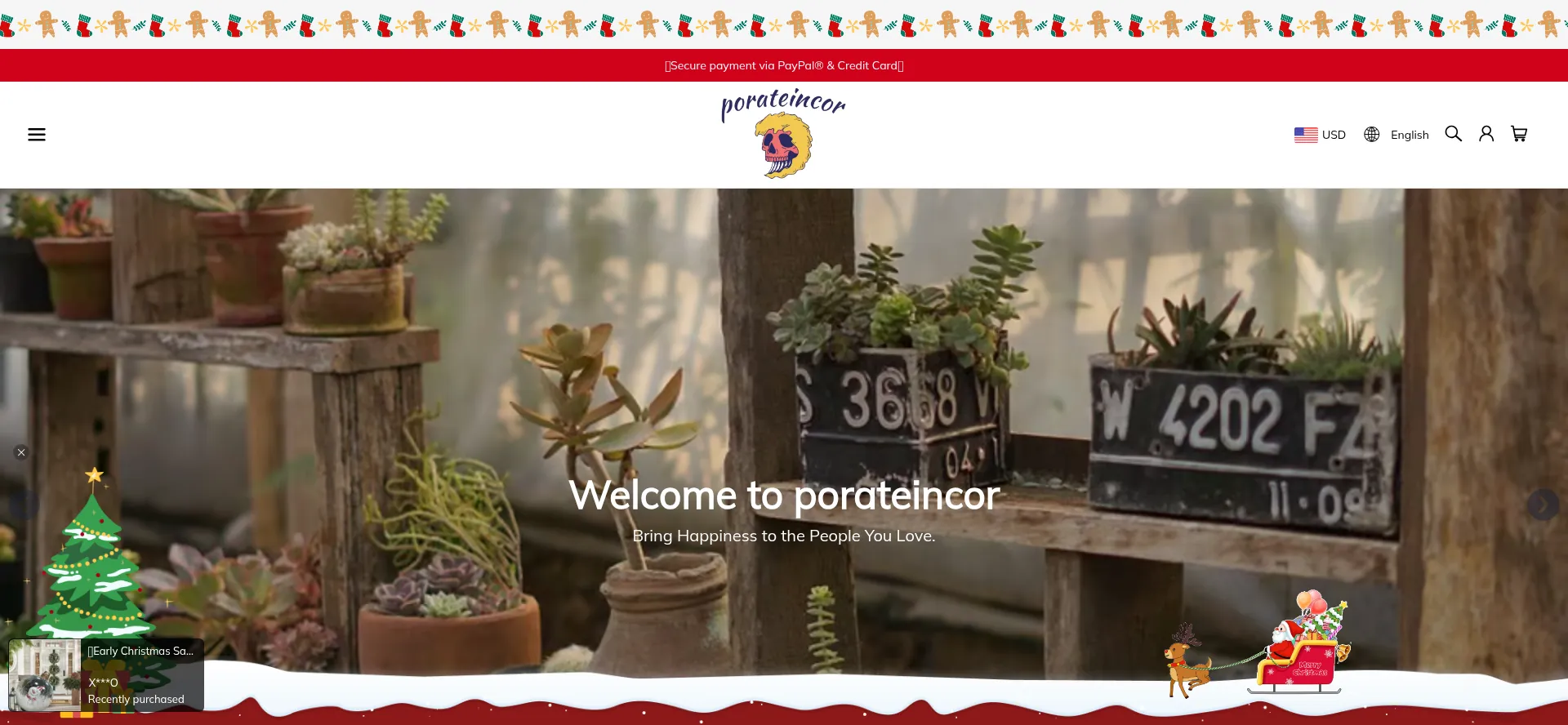 Website screenshot of Porateincor.com