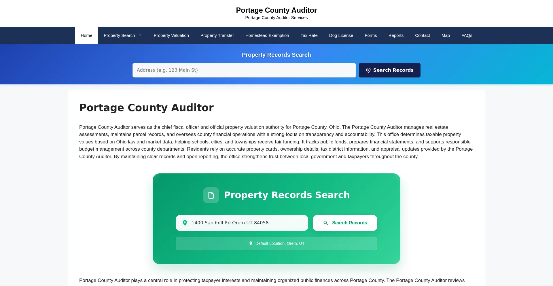 Portagecountyauditors.org