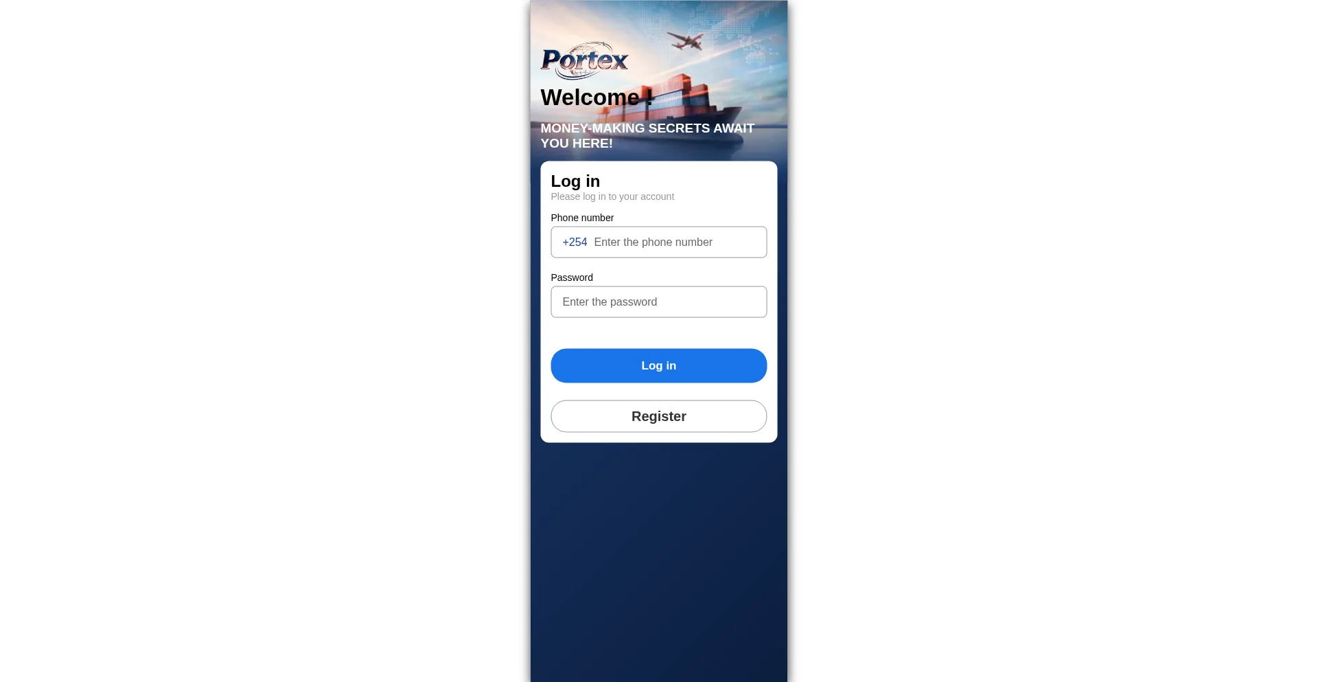 Portexs.com Screenshot