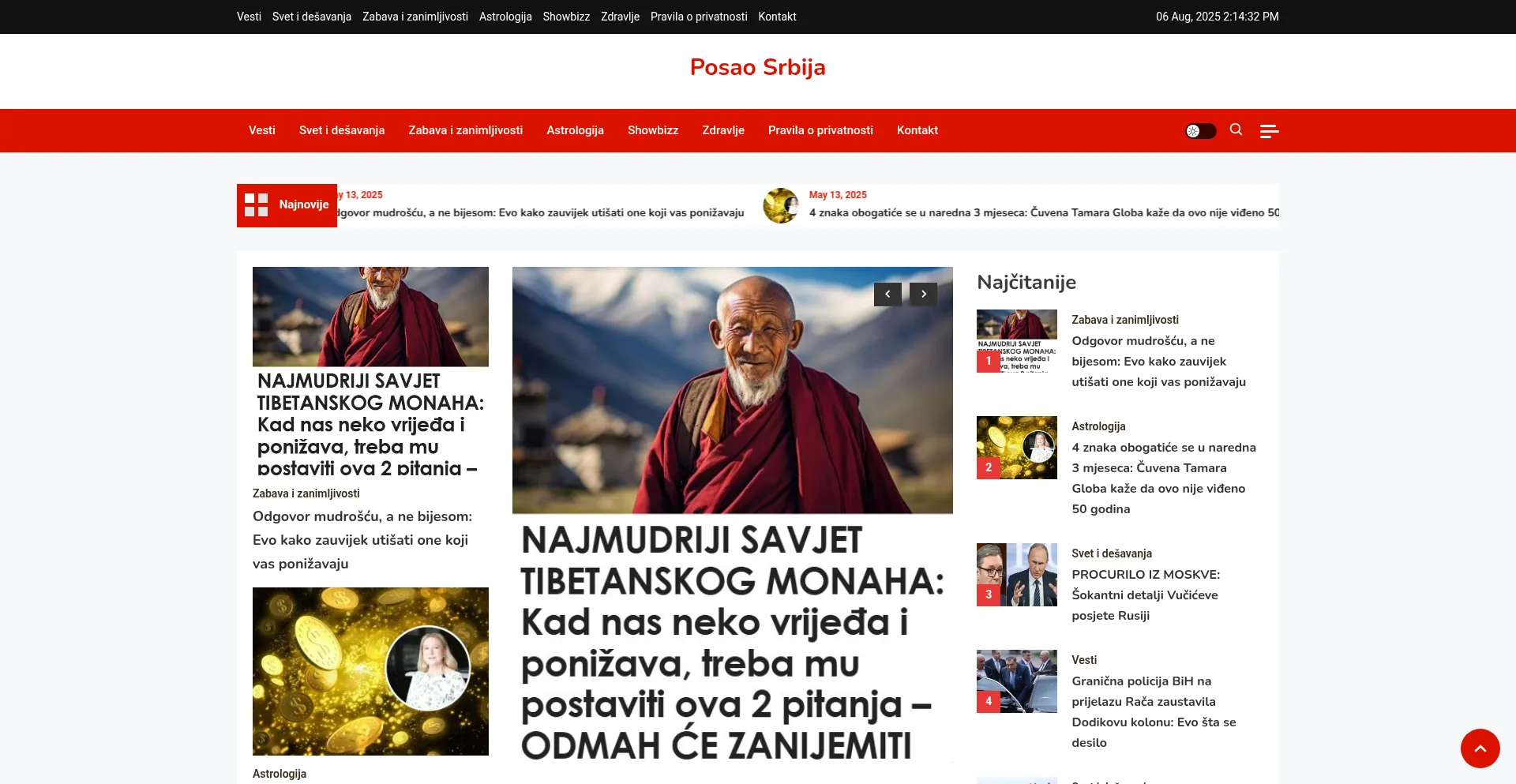 Website screenshot of Posao-srbija.com