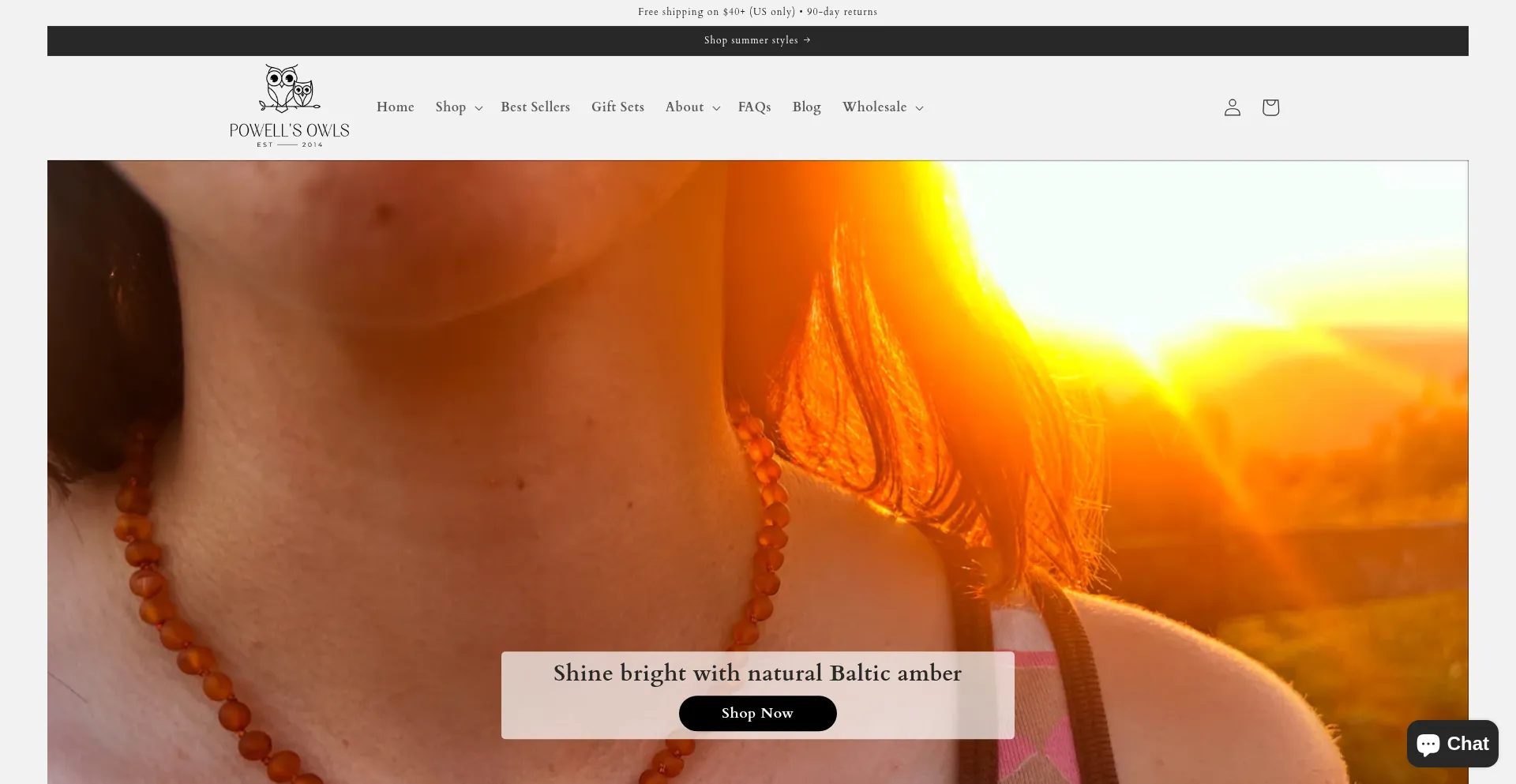 Powellsowls.com Screenshot
