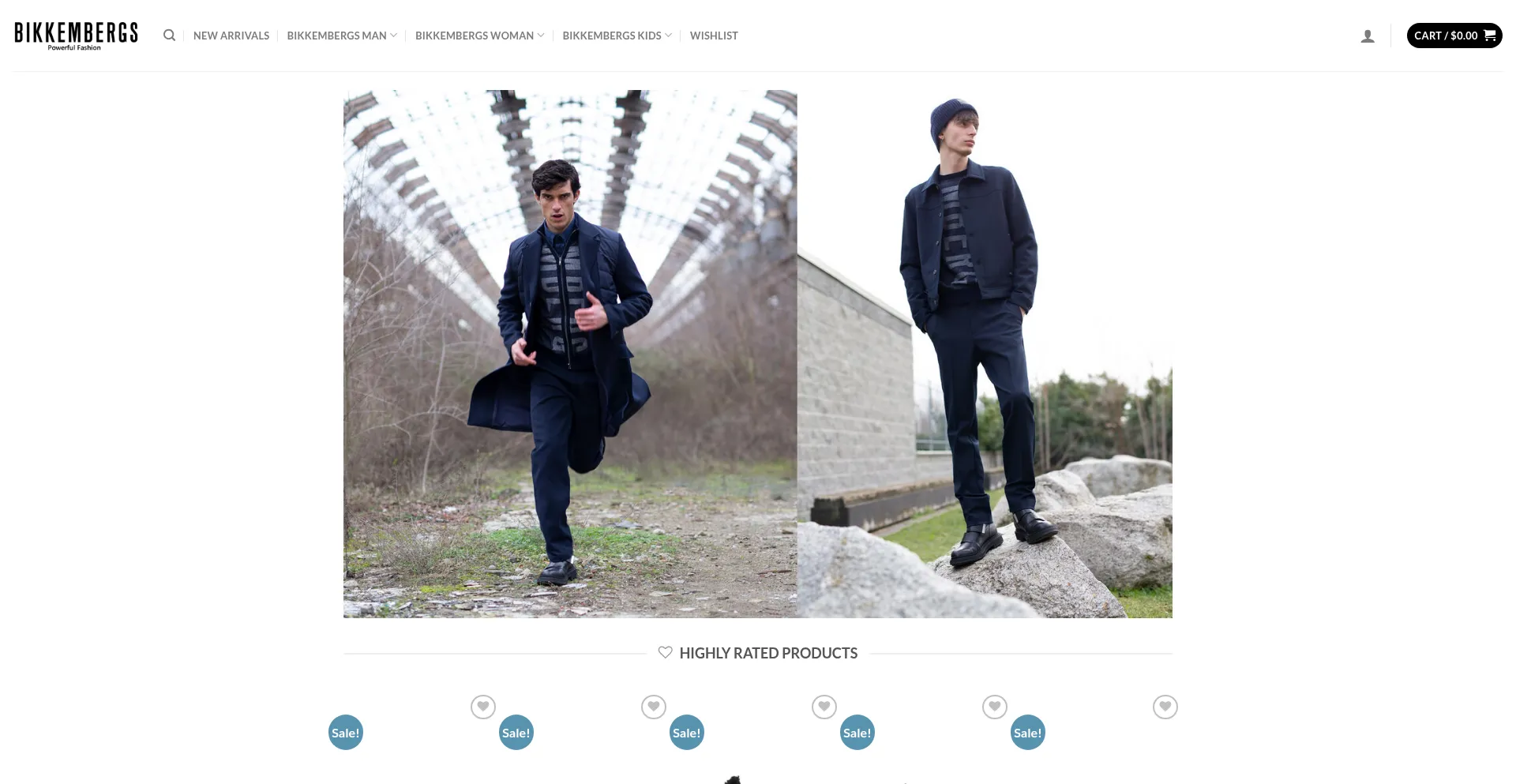Website screenshot of Powerful-fashion.com