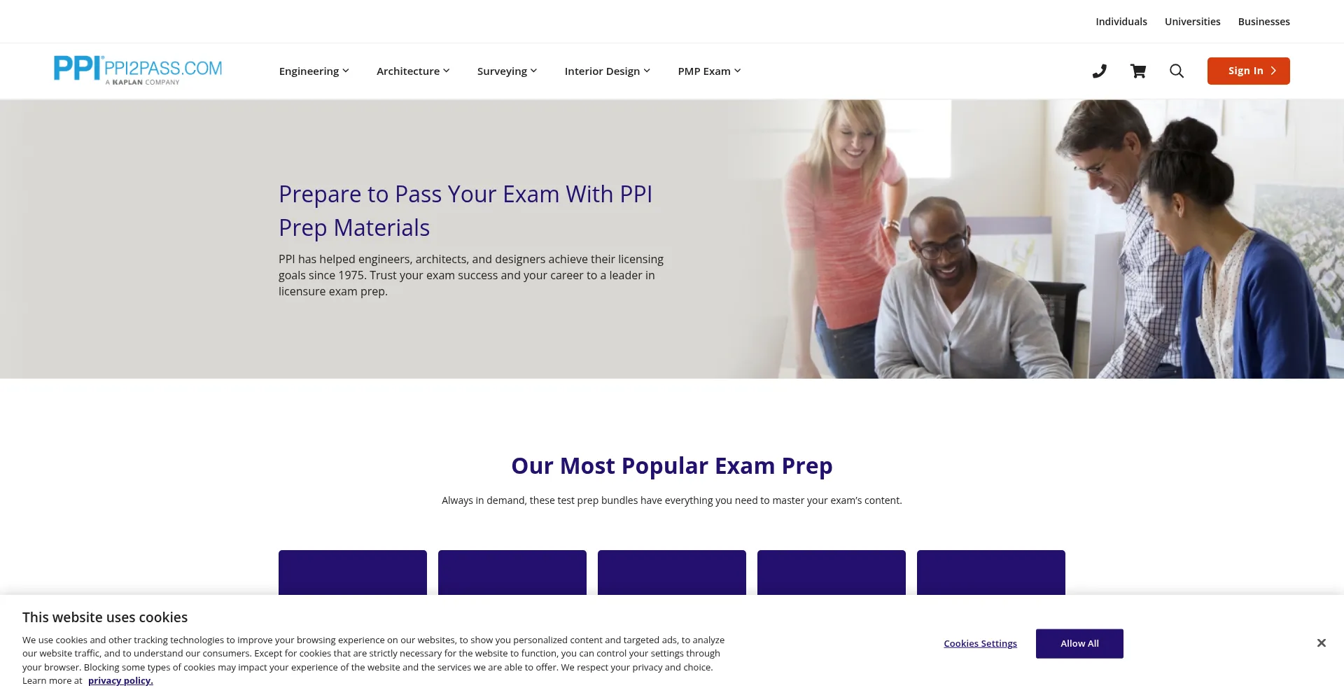 Website screenshot of Ppi2pass.com