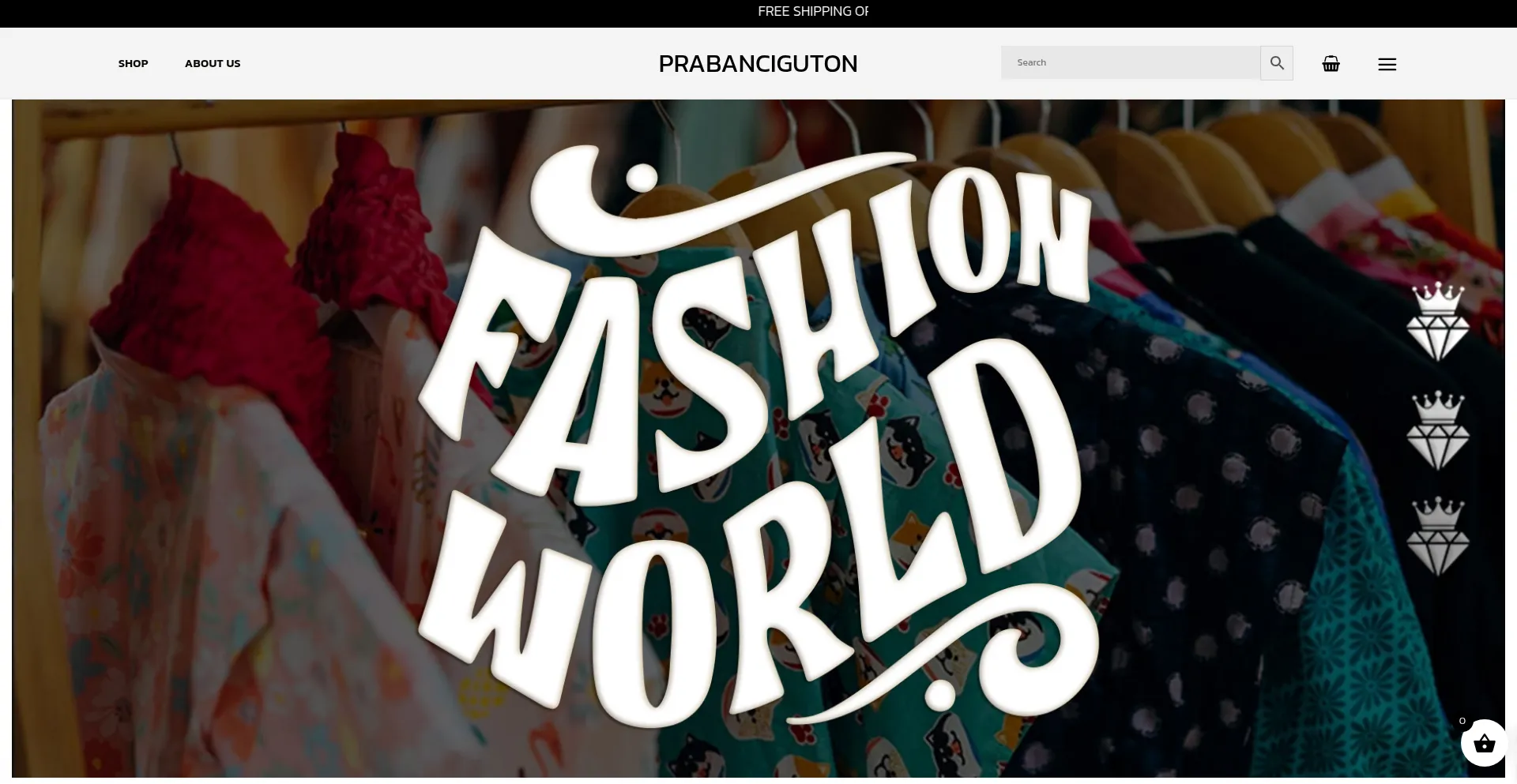 Website screenshot of Prabanciguton.com
