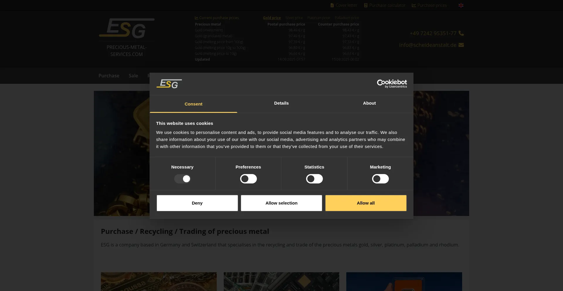 Precious-metal-services.com é Seguro e Confiável?
