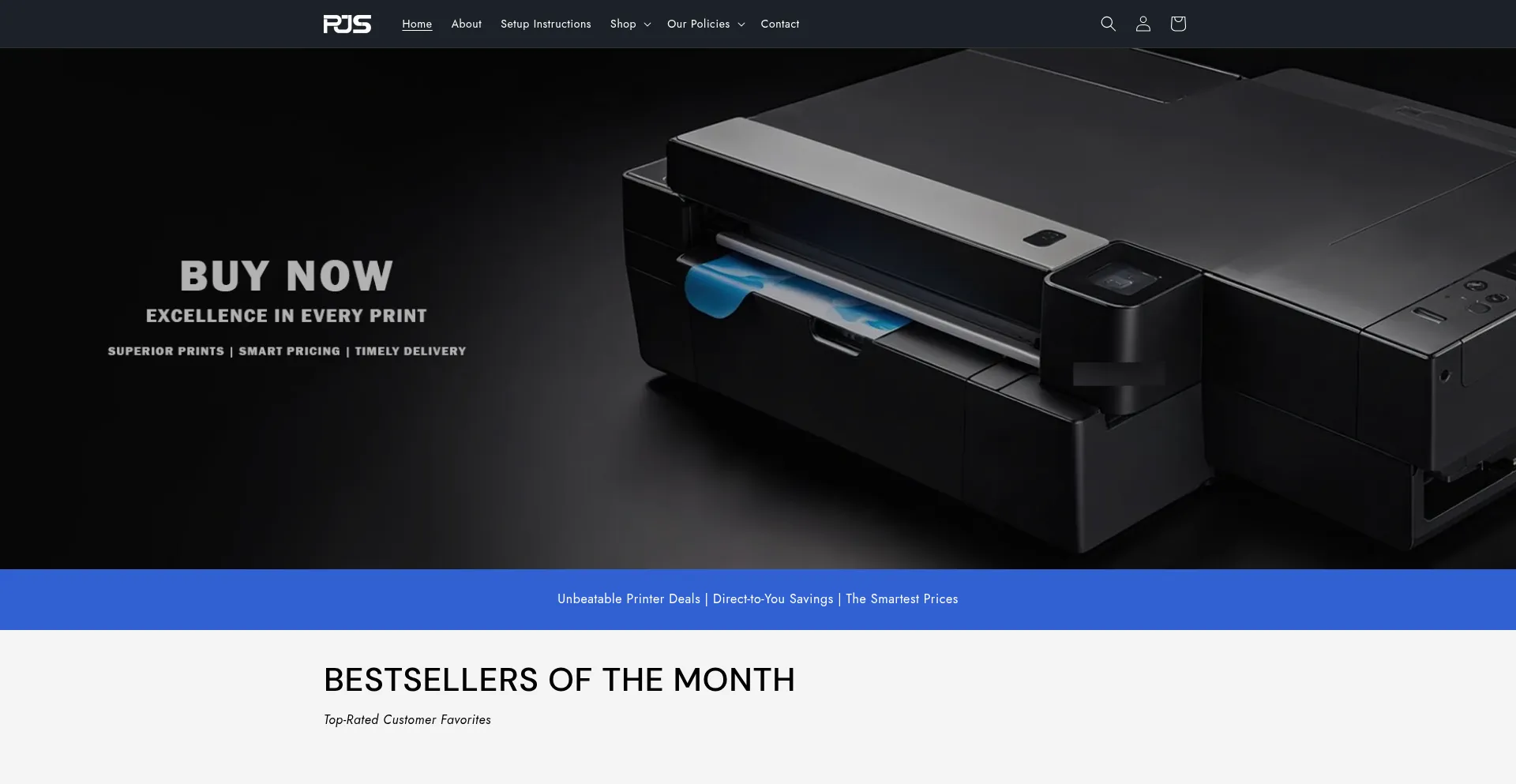 Website screenshot of Primejetsservices.com