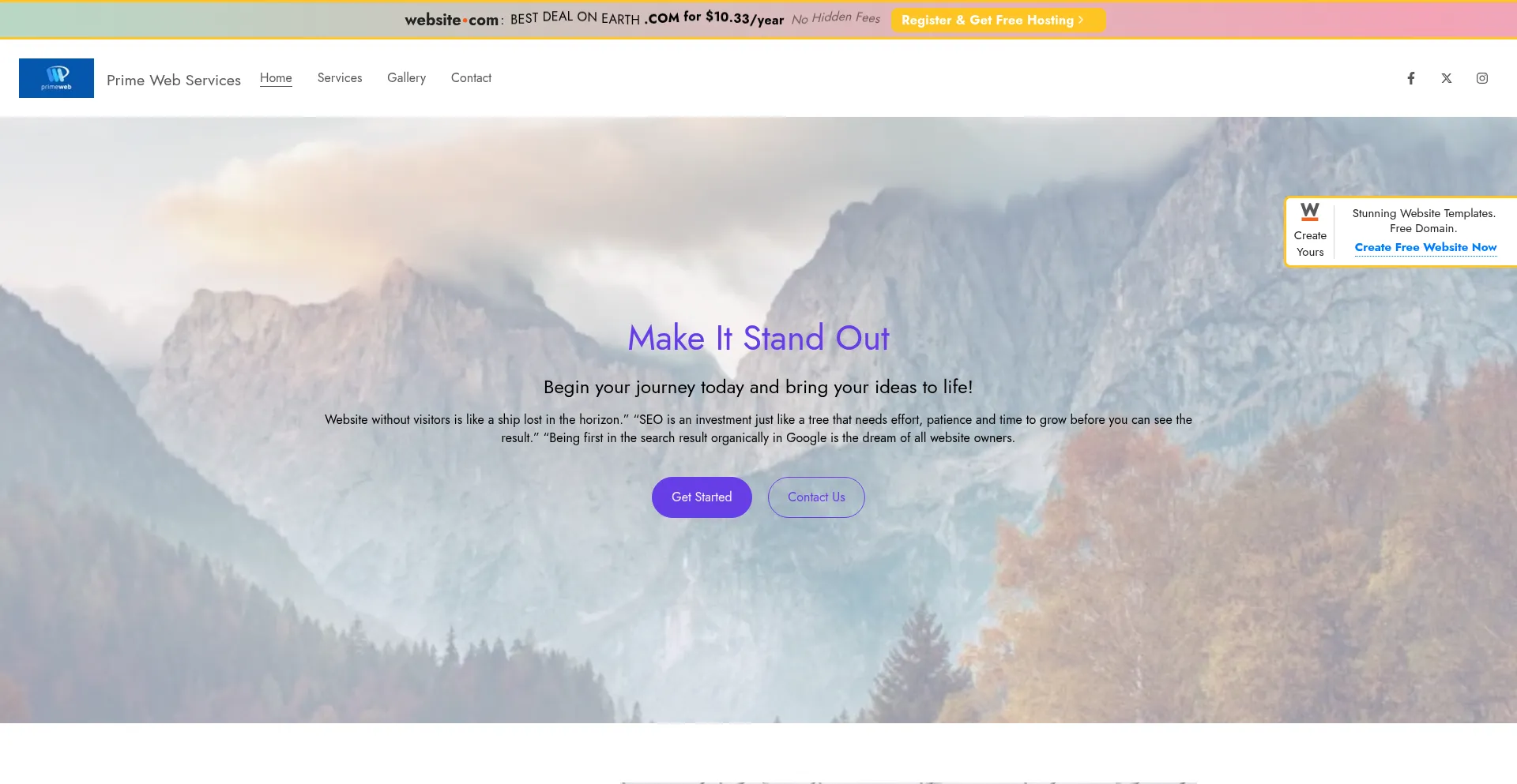 Primewebservices.website3.me