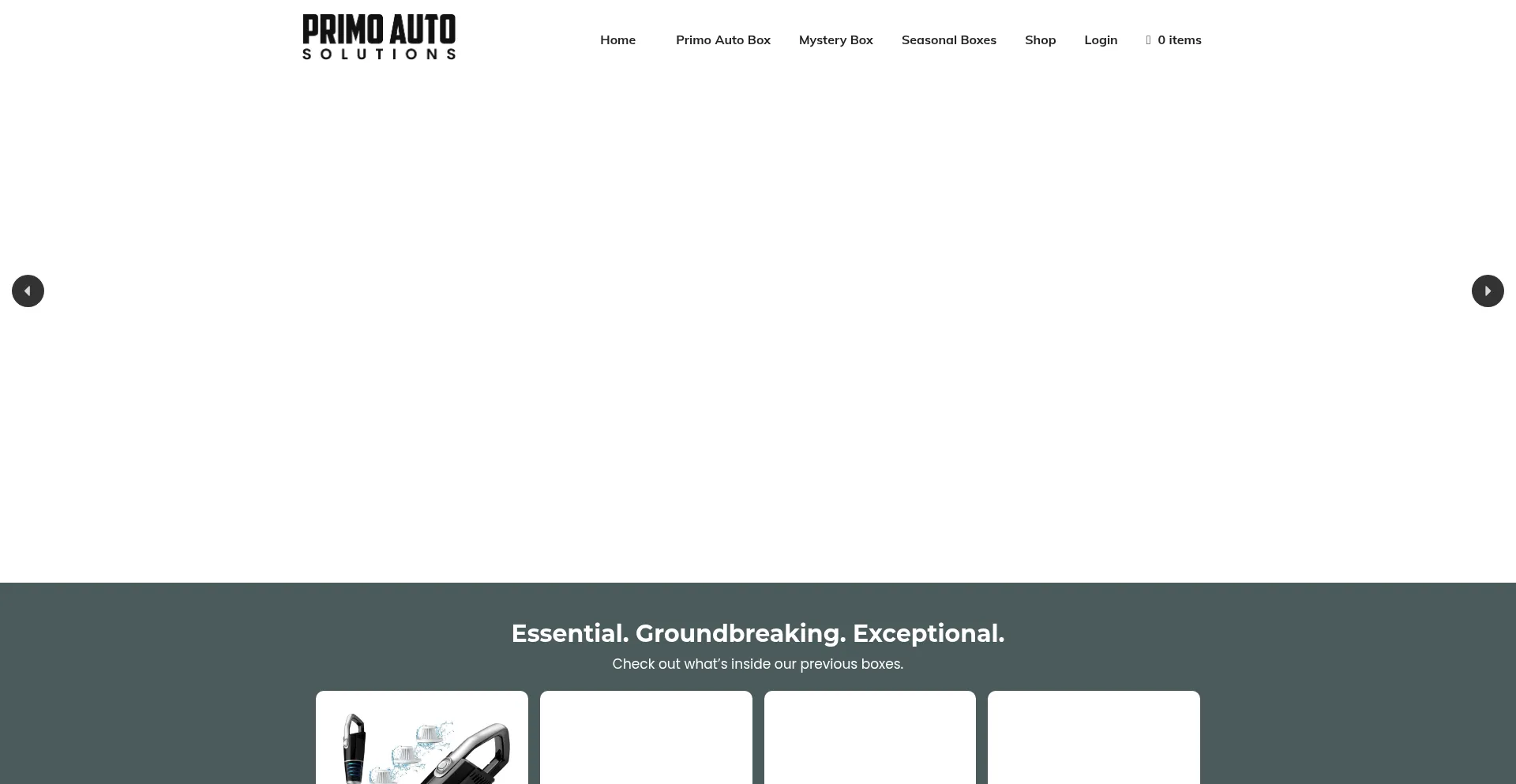 Website screenshot of Primoautosolutions.com