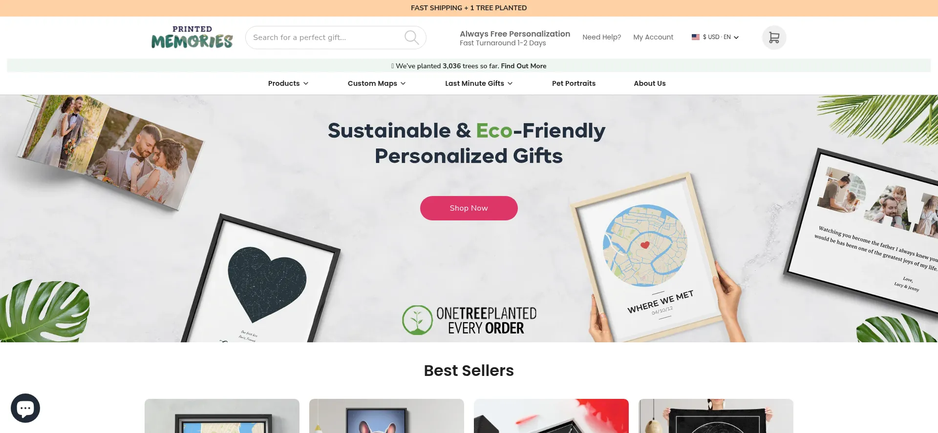 Printedmemories.com Screenshot