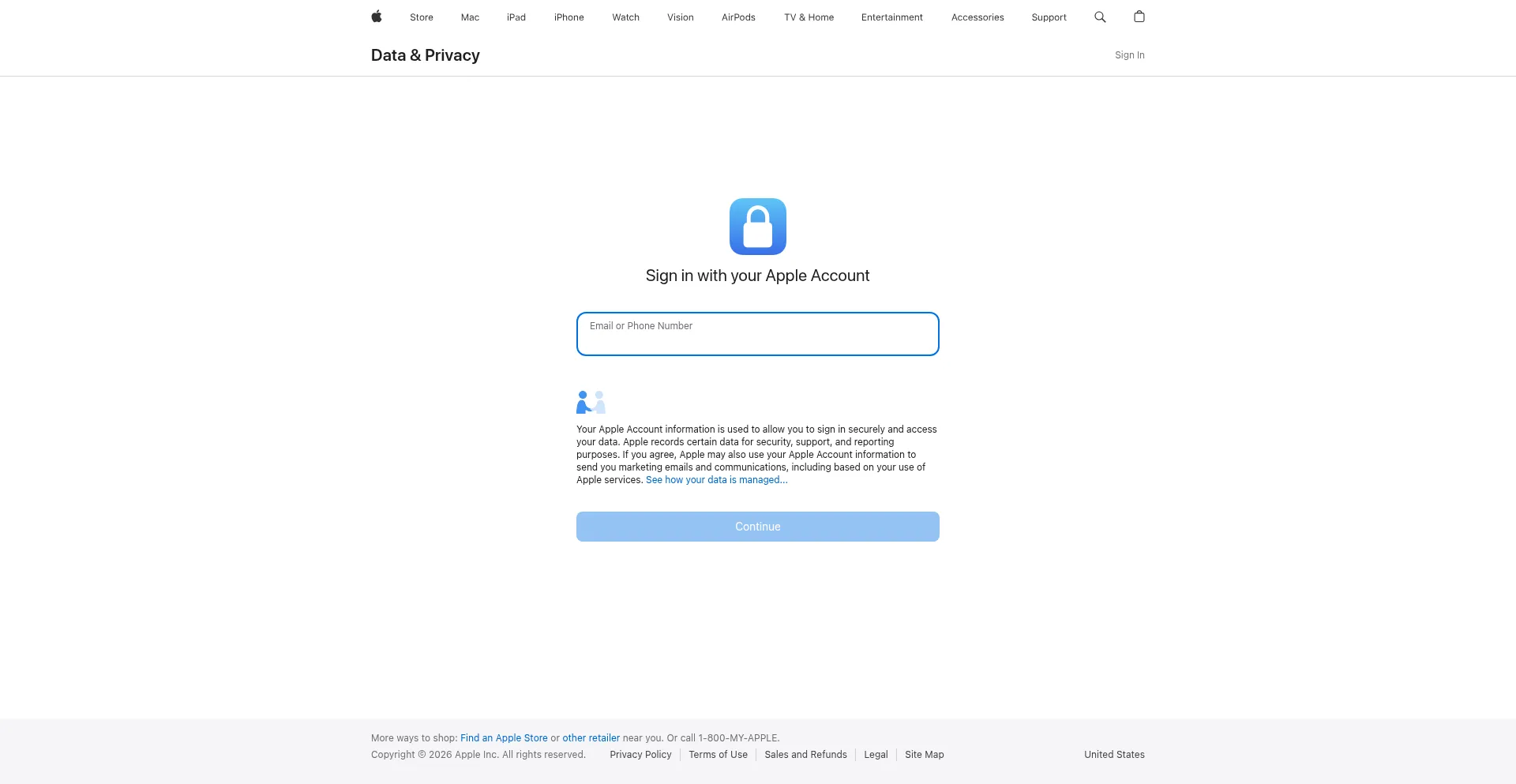 Privacy.apple.com