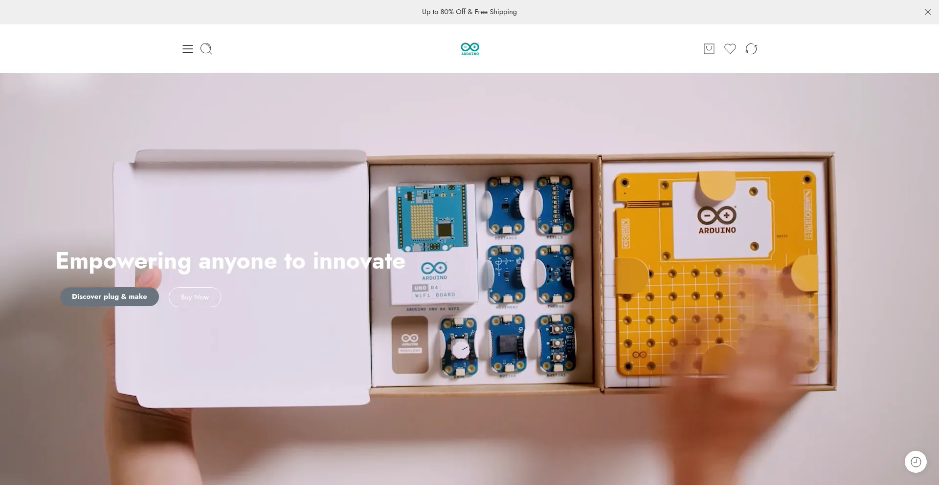 Website screenshot of Projectduino.com