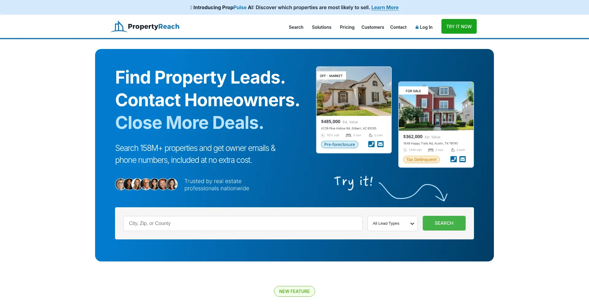 Propertyreach.com Screenshot