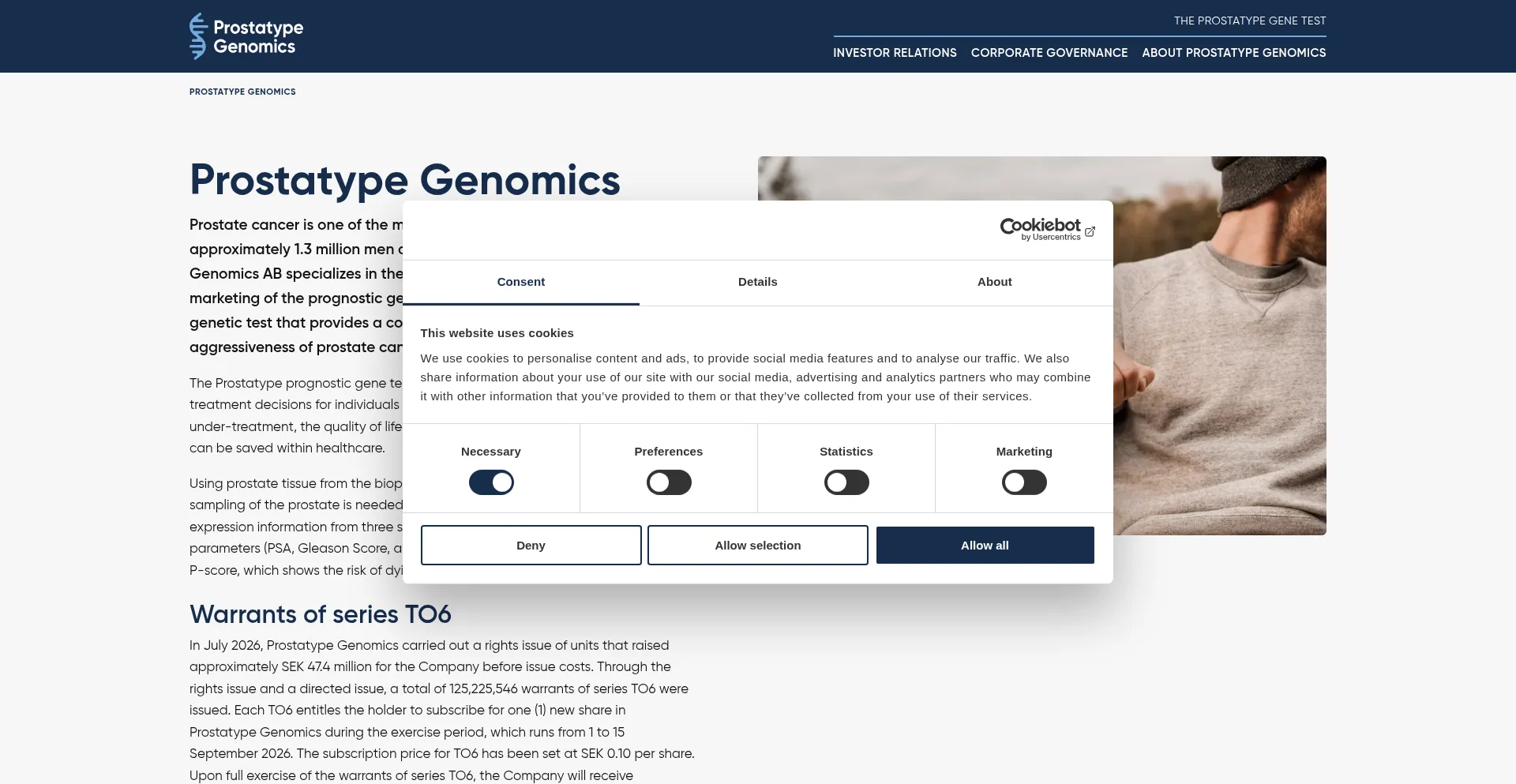 Prostatypegenomics.com