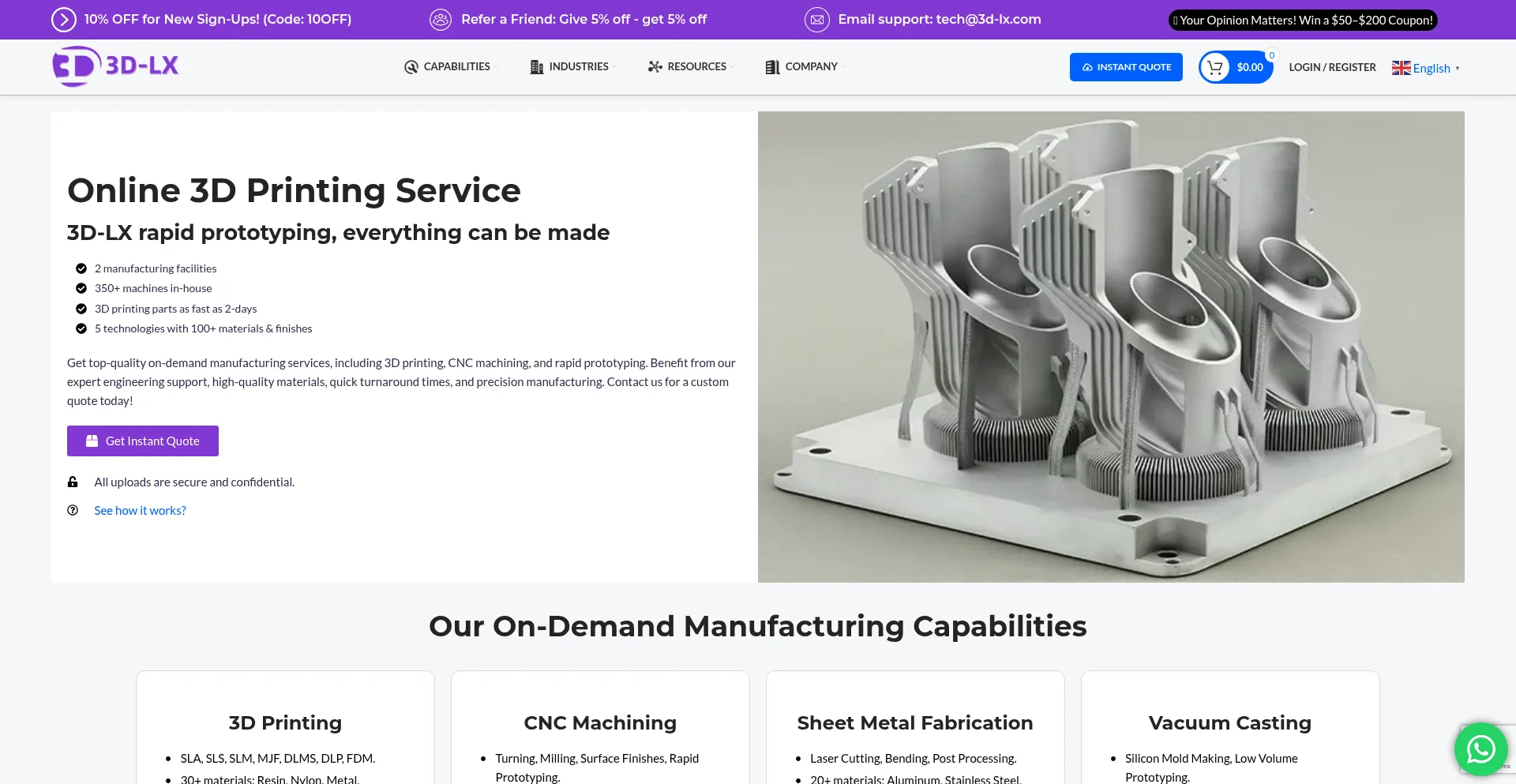 Website screenshot of Prostci.com