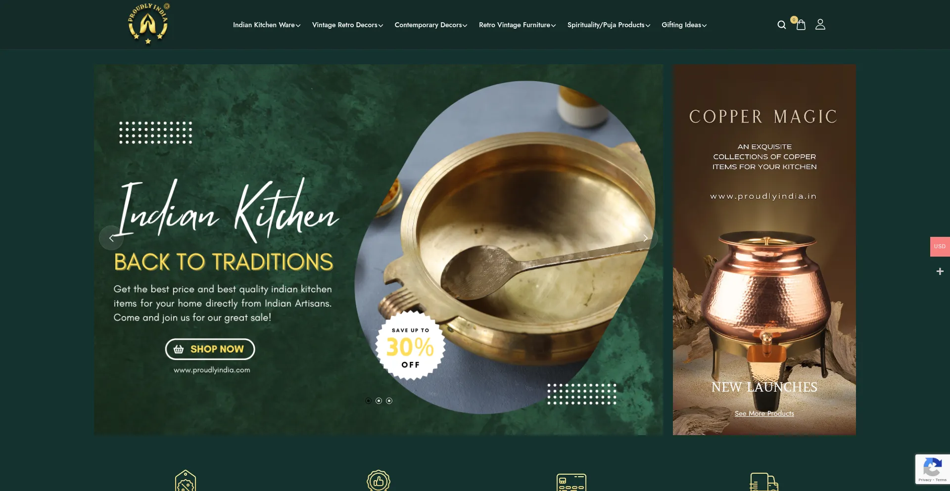 Website screenshot of Proudlyindia.com